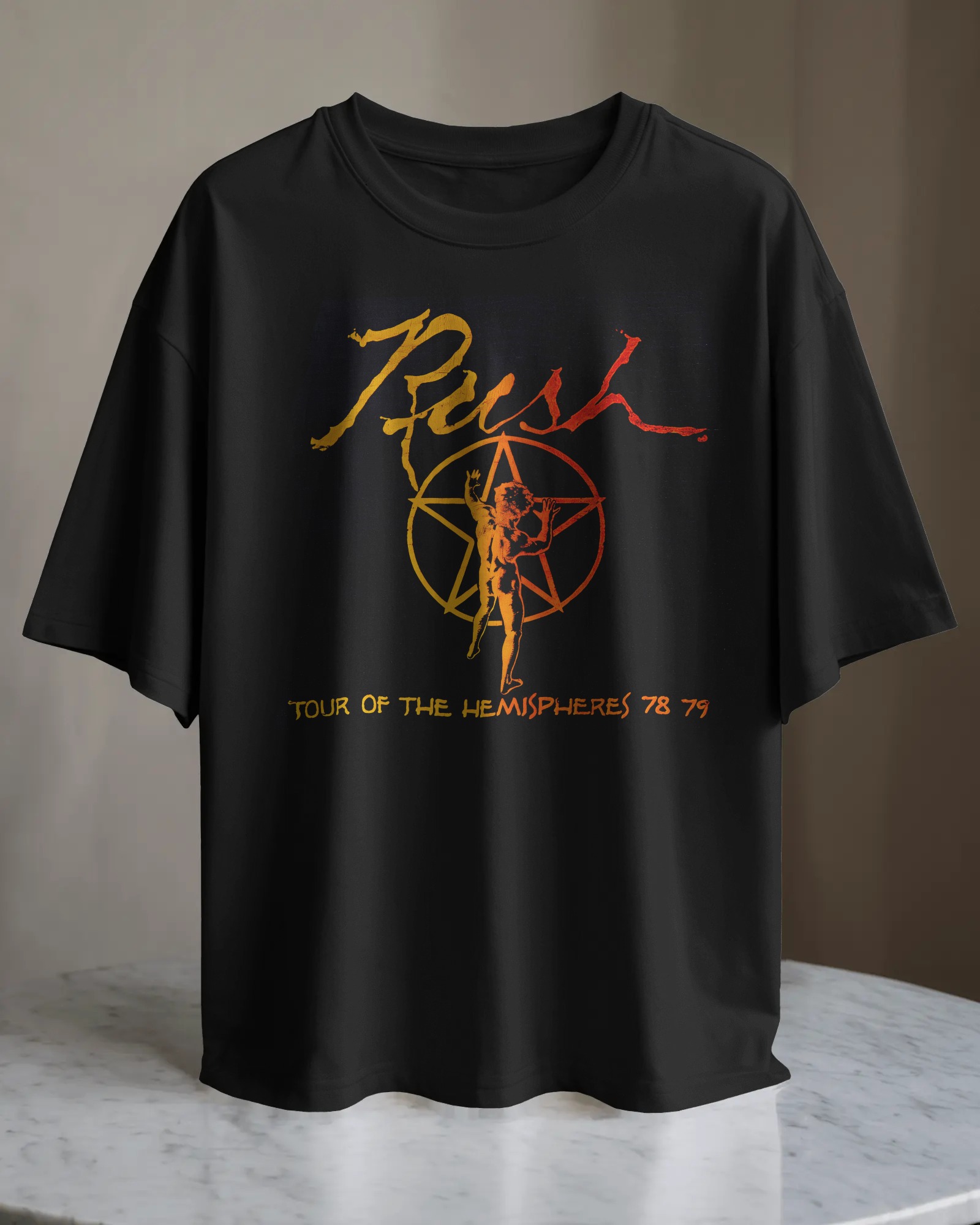 POLO OVERSIZE BANDA DE ROCK RUSH 014 - 1