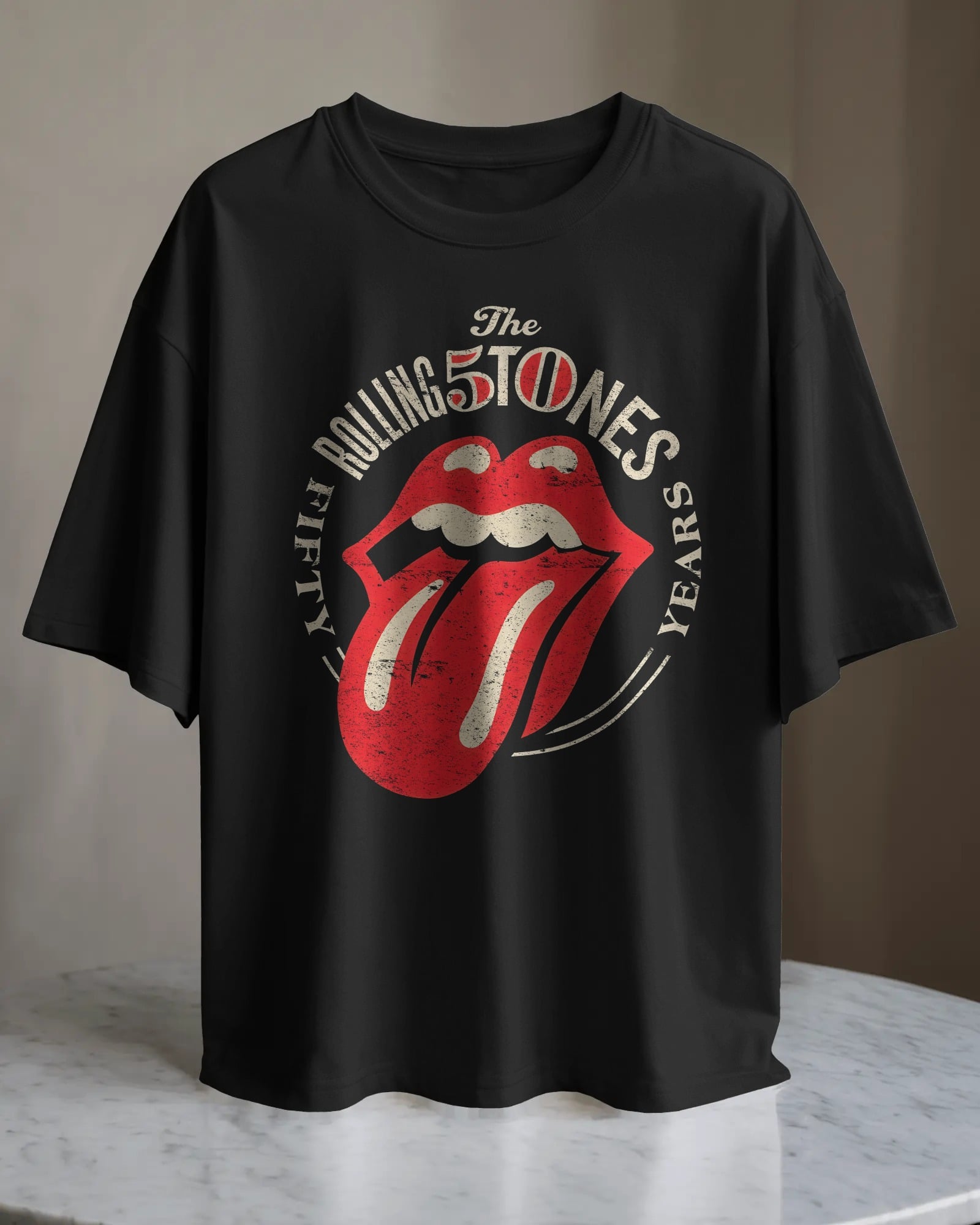 POLO OVERSIZE BANDA THE ROLLING STONES 013 - 1