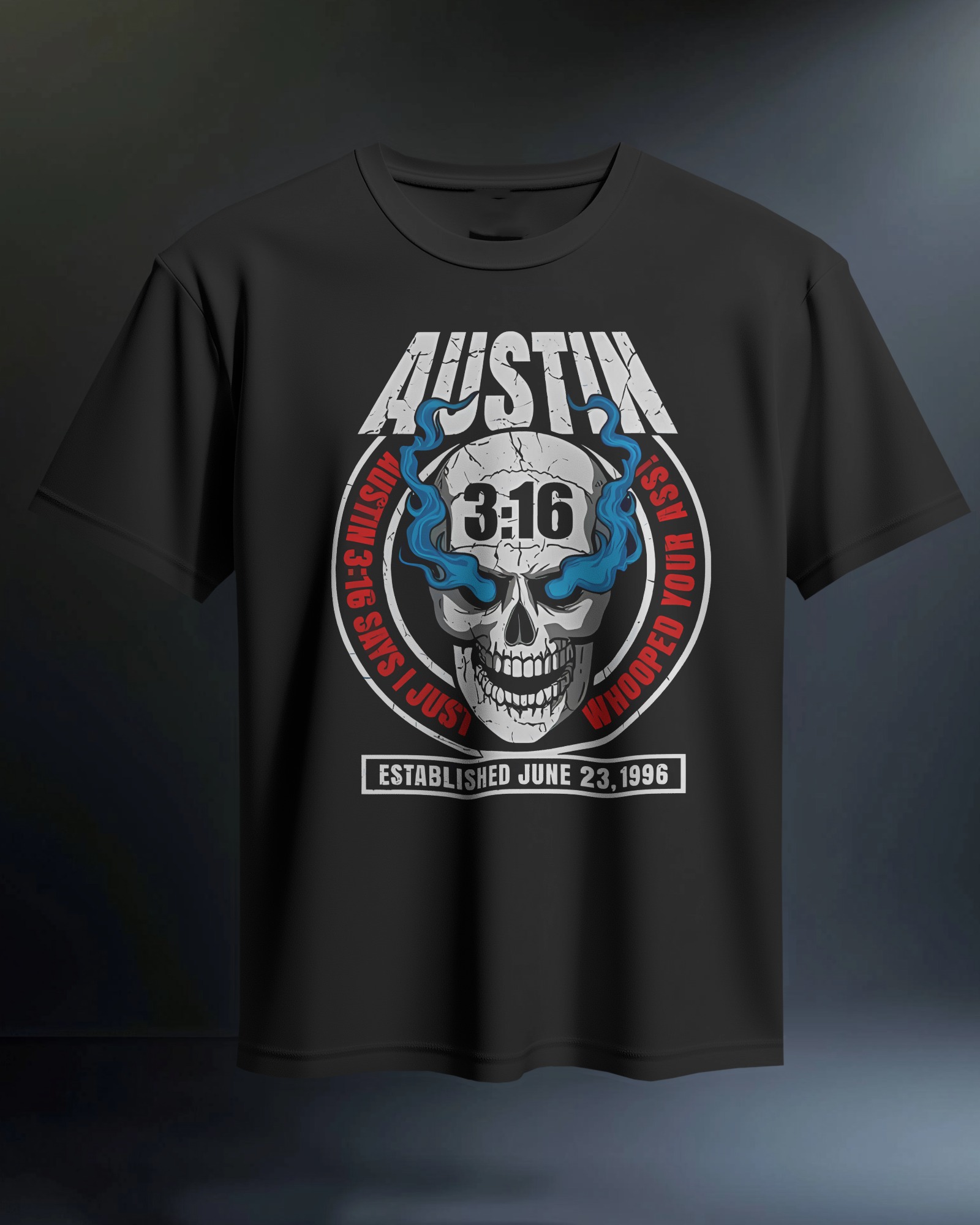 POLO REGULAR FIT STONE COLD AUSTIN 3:16 013 - 1