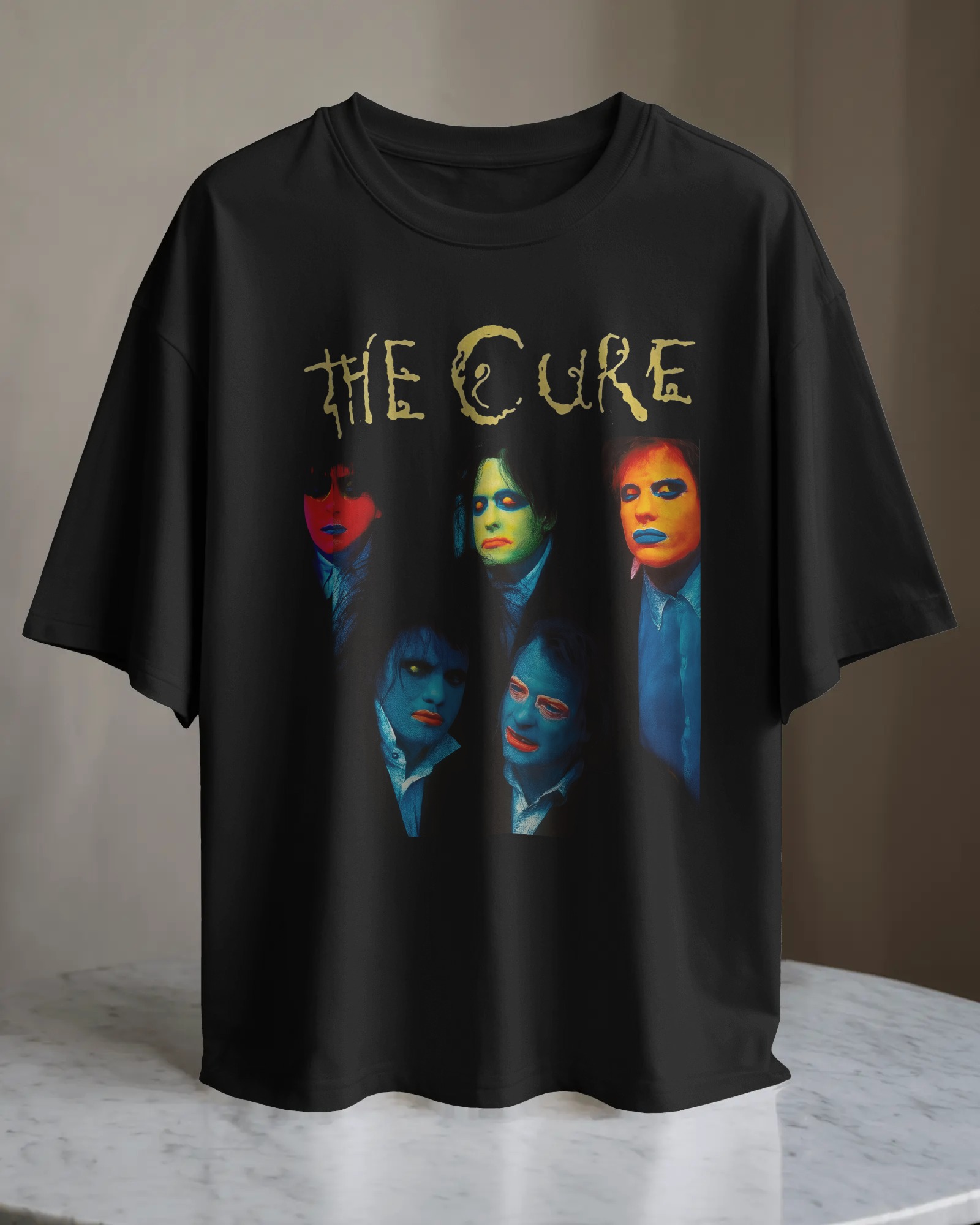 POLO OVERSIZE BANDA DE ROCK THE CURE 012 - 1