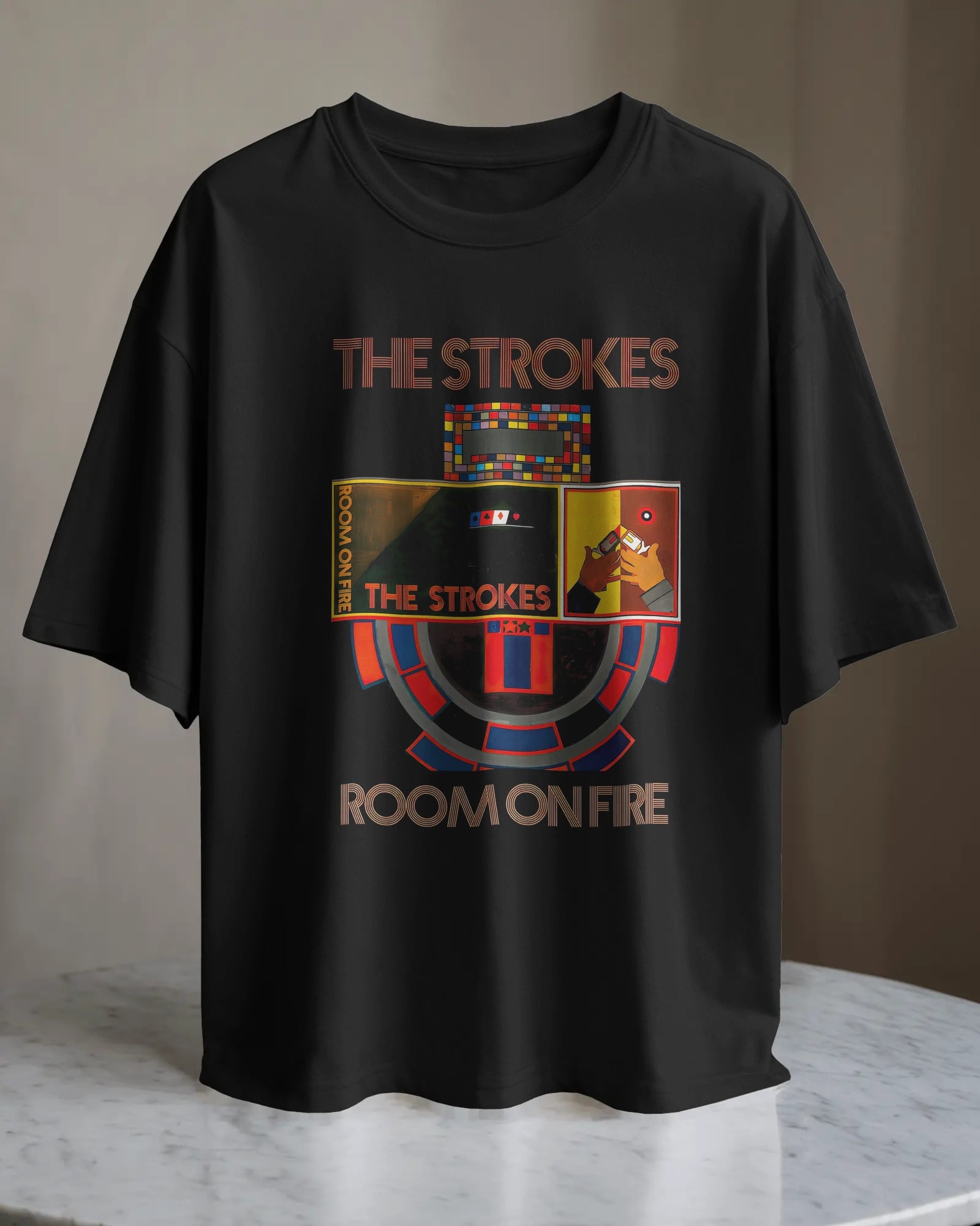 POLO OVERSIZE BANDA DE ROCK THE STROKES 013 - 1