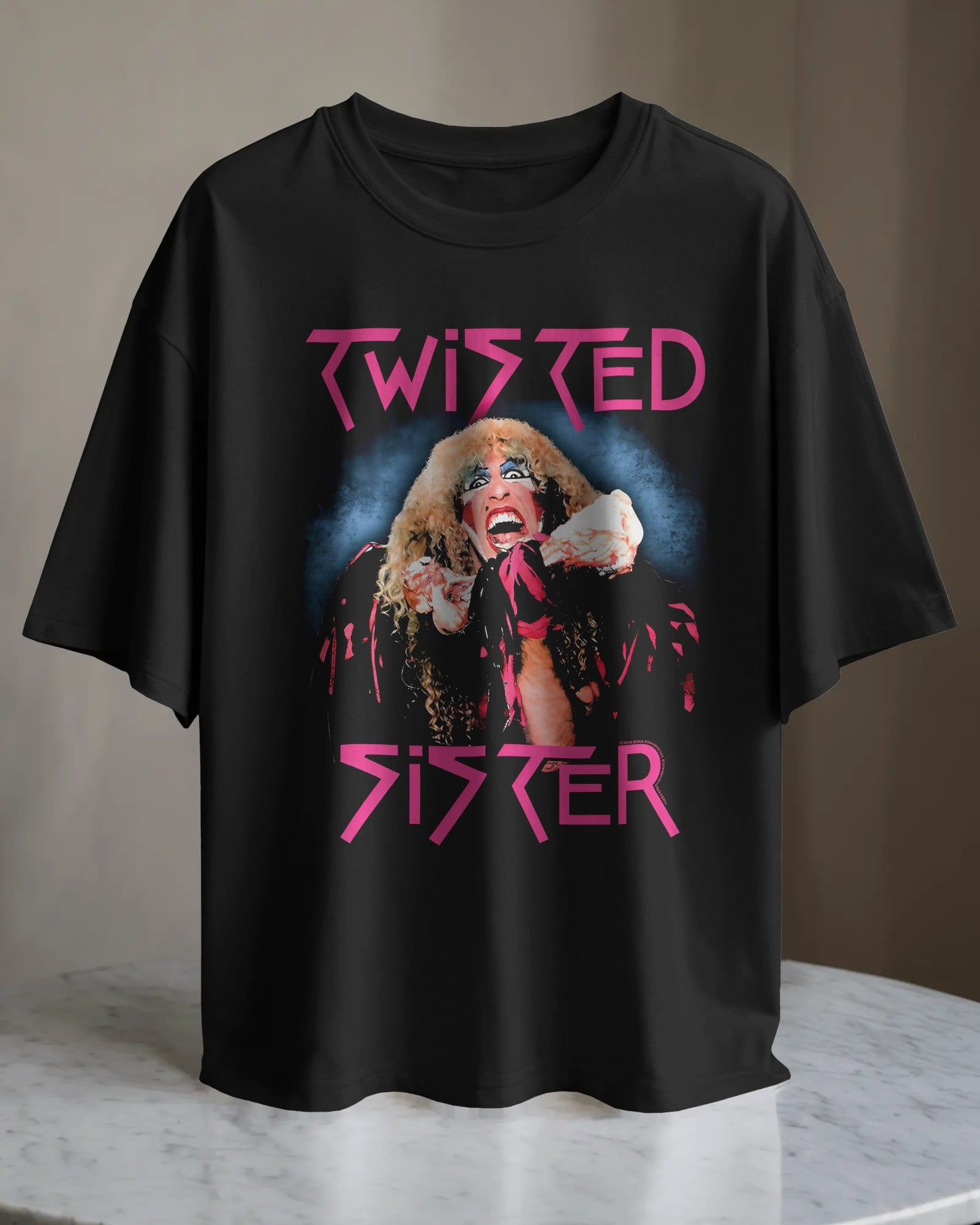 POLO OVERSIZE BANDA HEAVY METAL TWISTED SISTER 011 - 1