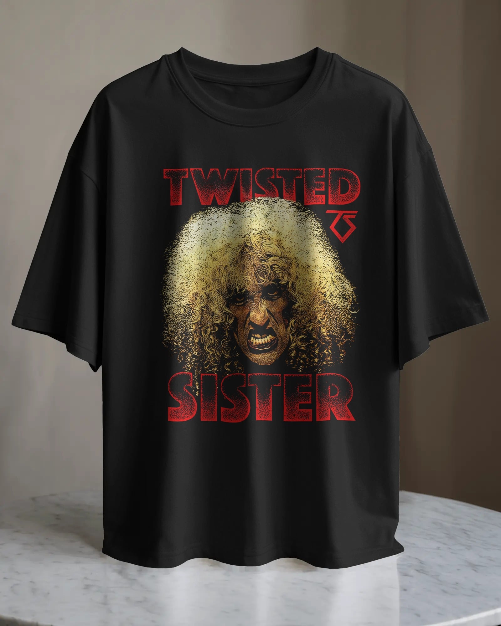 POLO OVERSIZE BANDA HEAVY METAL TWISTED SISTER 012 - 1