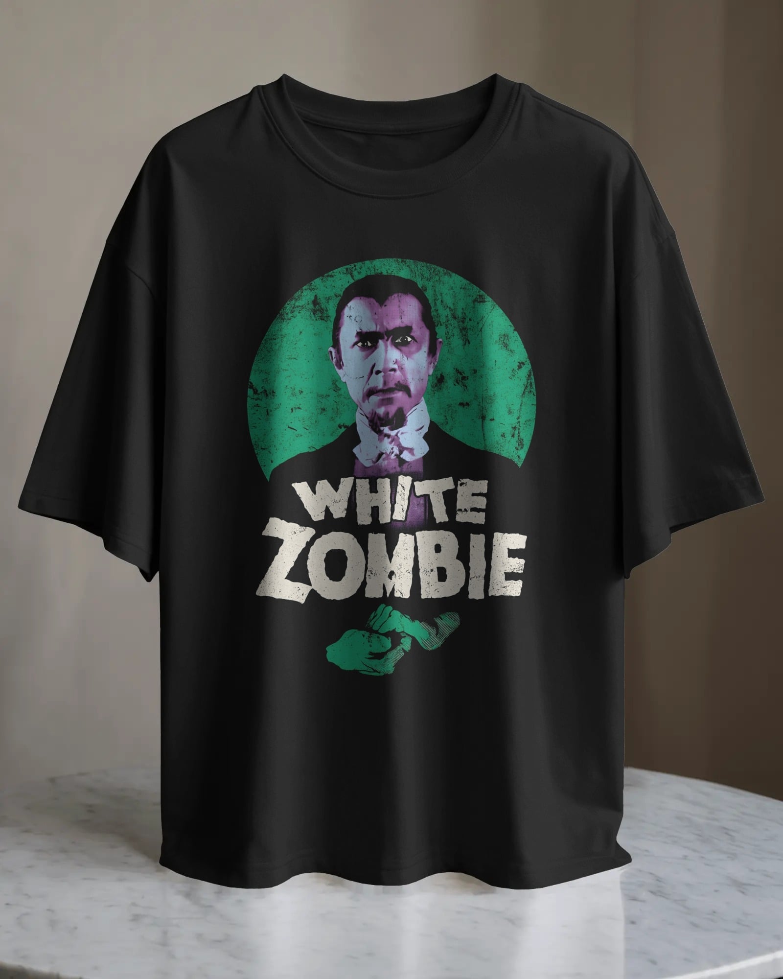 POLO OVERSIZE BANDA HEAVY METAL WHITE ZOMBIE 012 - 1