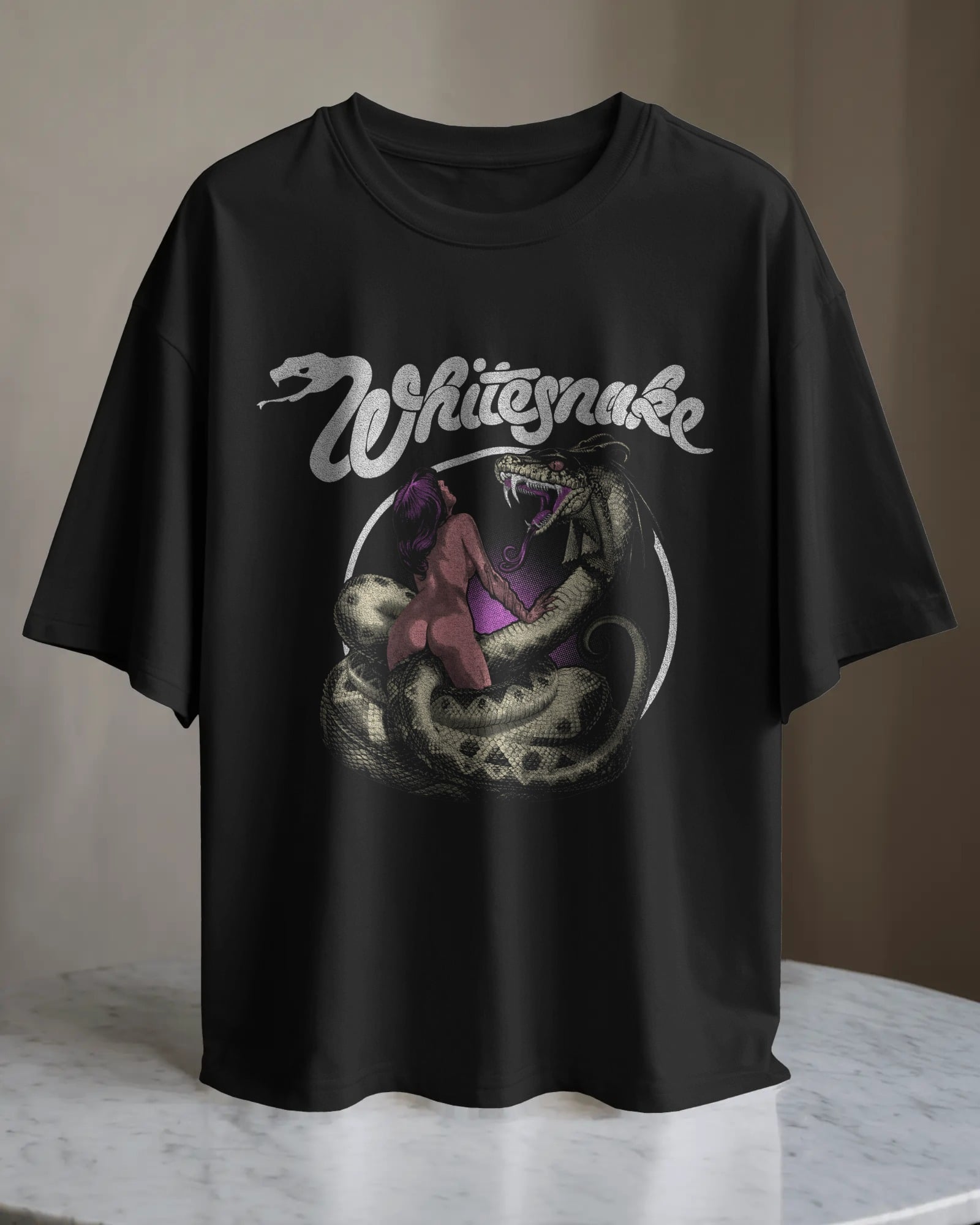 POLO OVERSIZE BANDA HARD ROCK WHITESNAKE 014 - 1