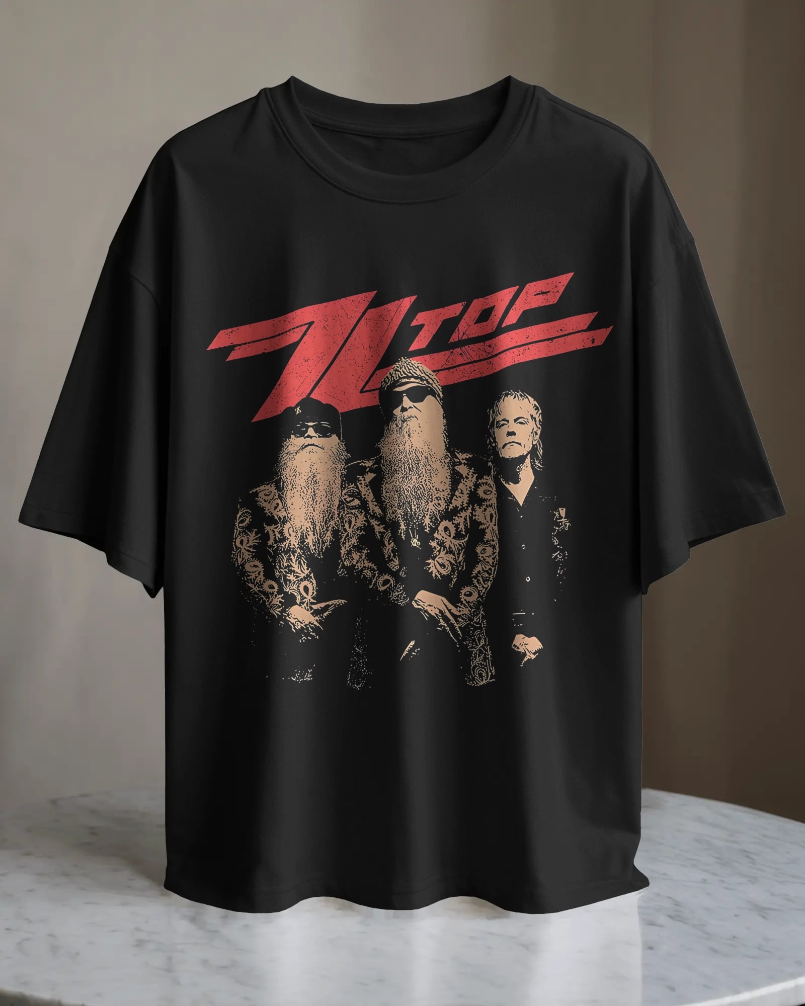 POLO OVERSIZE BANDA ZZ TOP 014 - 1