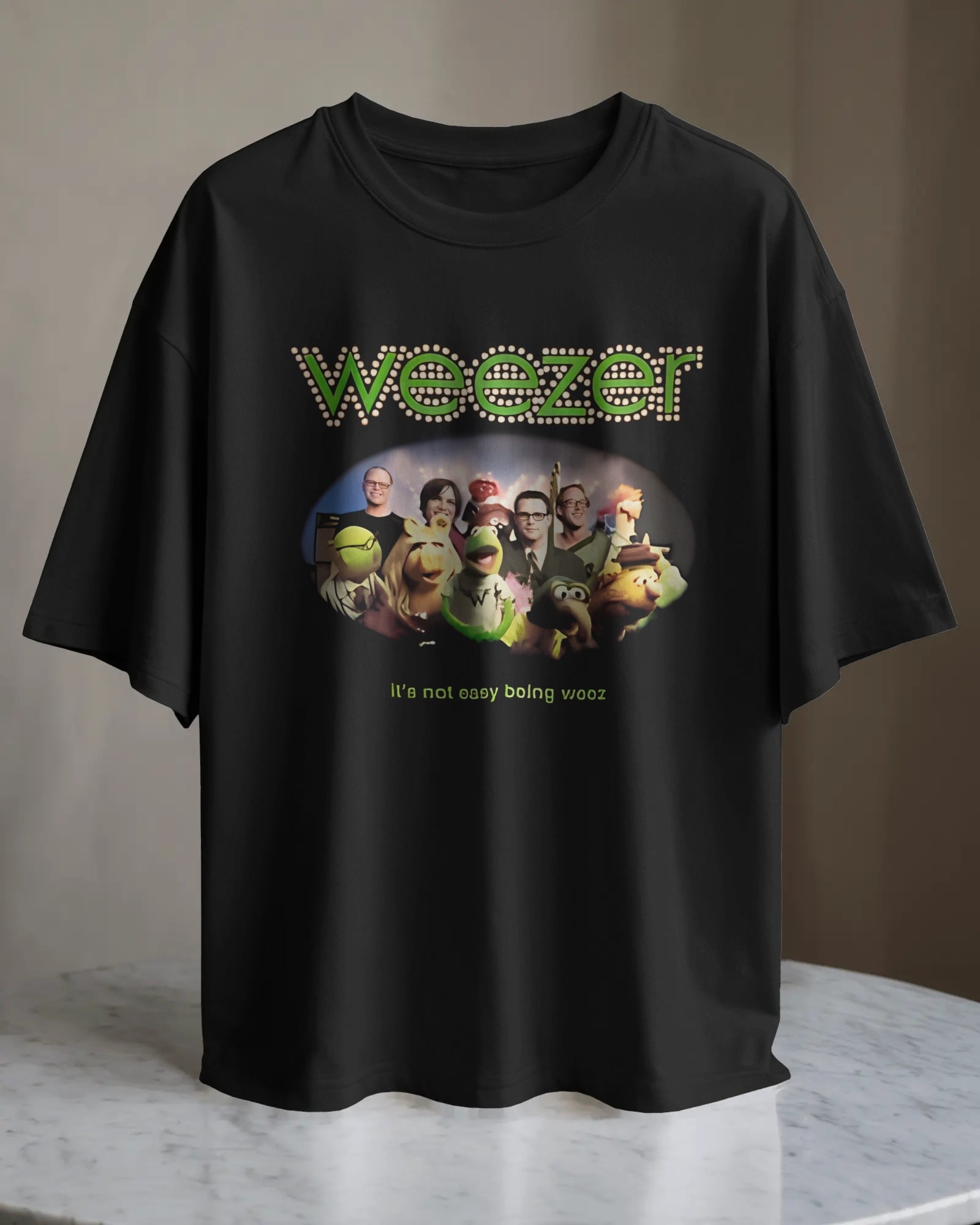 POLO OVERSIZE BANDA DE ROCK WEEZER 012 - 1