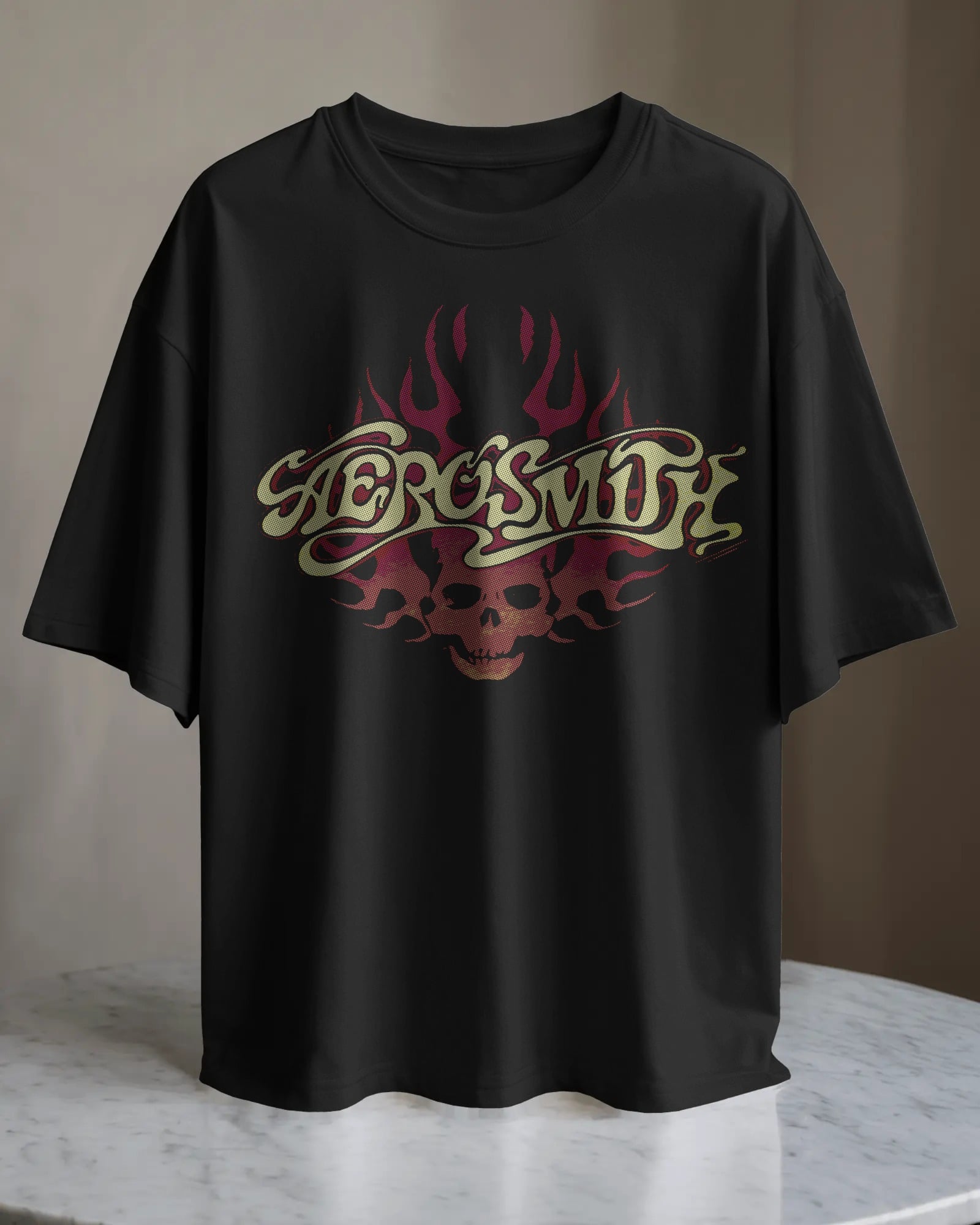 POLO OVERSIZE BANDA DE ROCK AEROSMITH 014 - 1