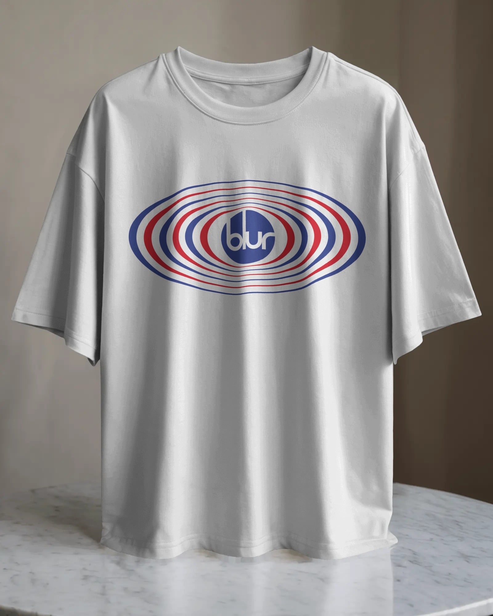 POLO OVERSIZE BANDA DE ROCK BLUR 013 - 1