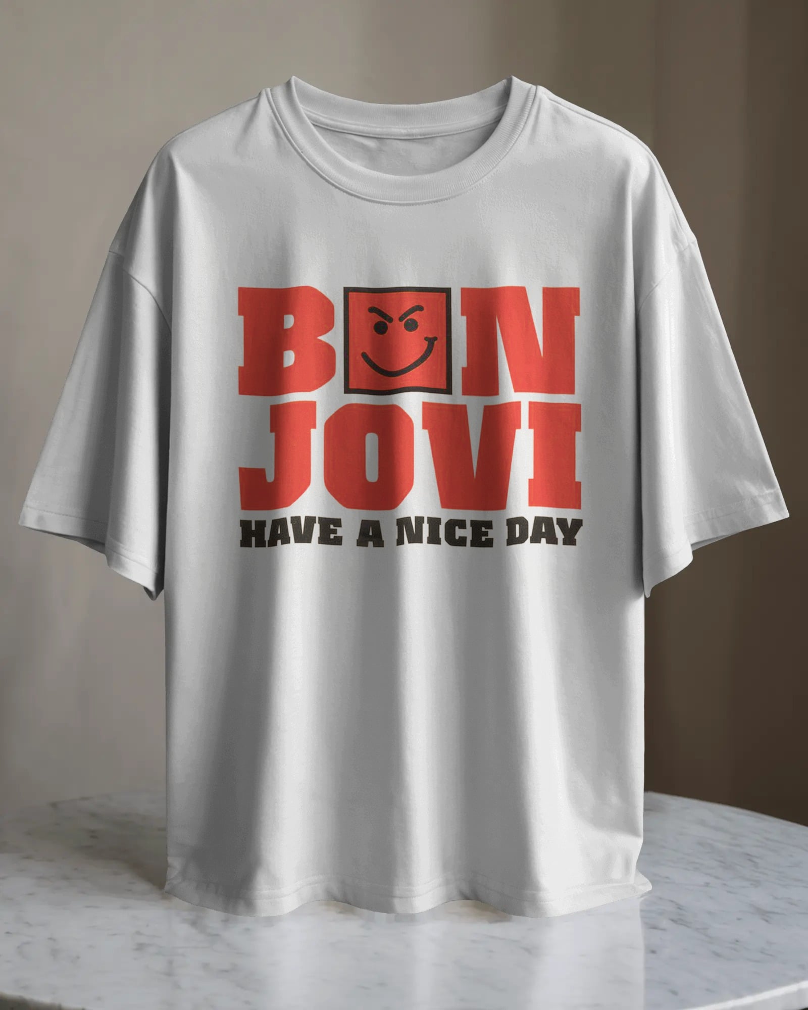 POLO OVERSIZE BANDA DE ROCK BON JOVI 013 - 1