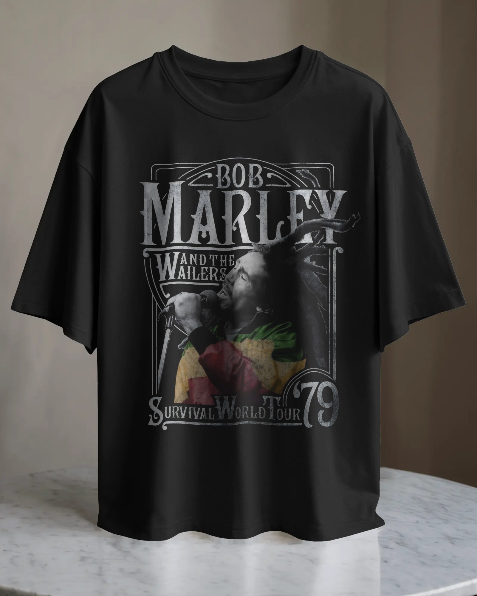 POLO OVERSIZE CANTANTE BOB MARLEY 011 - 1
