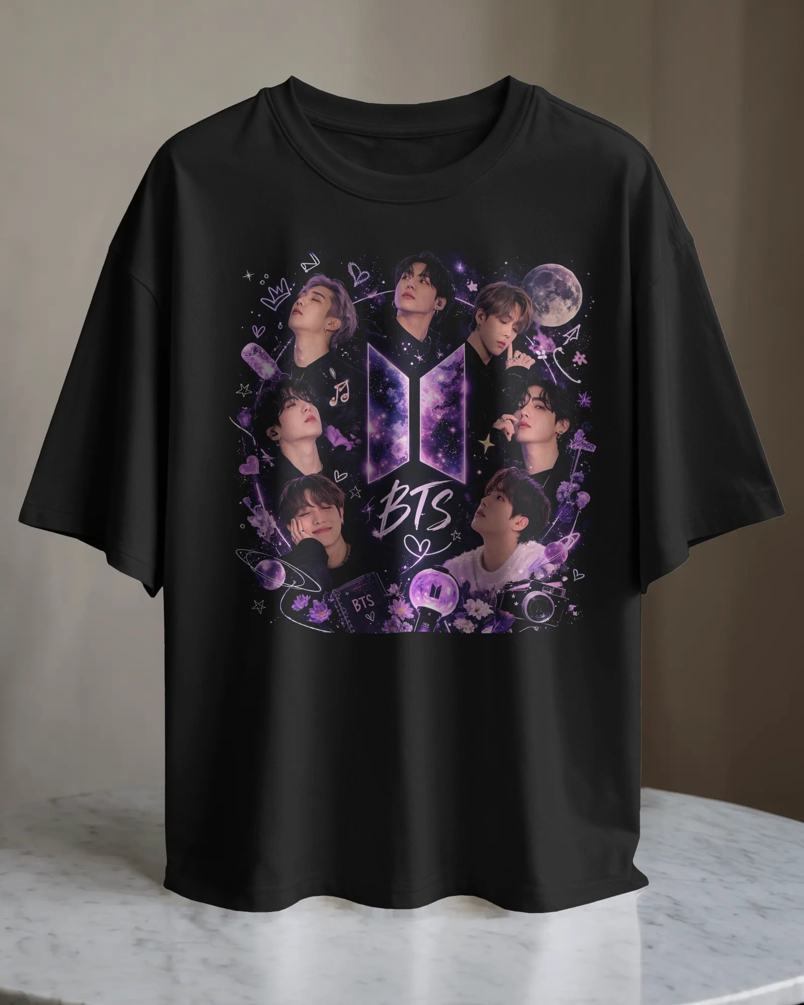 POLO OVERSIZE BTS GRUPO MUSICAL 011 - 1