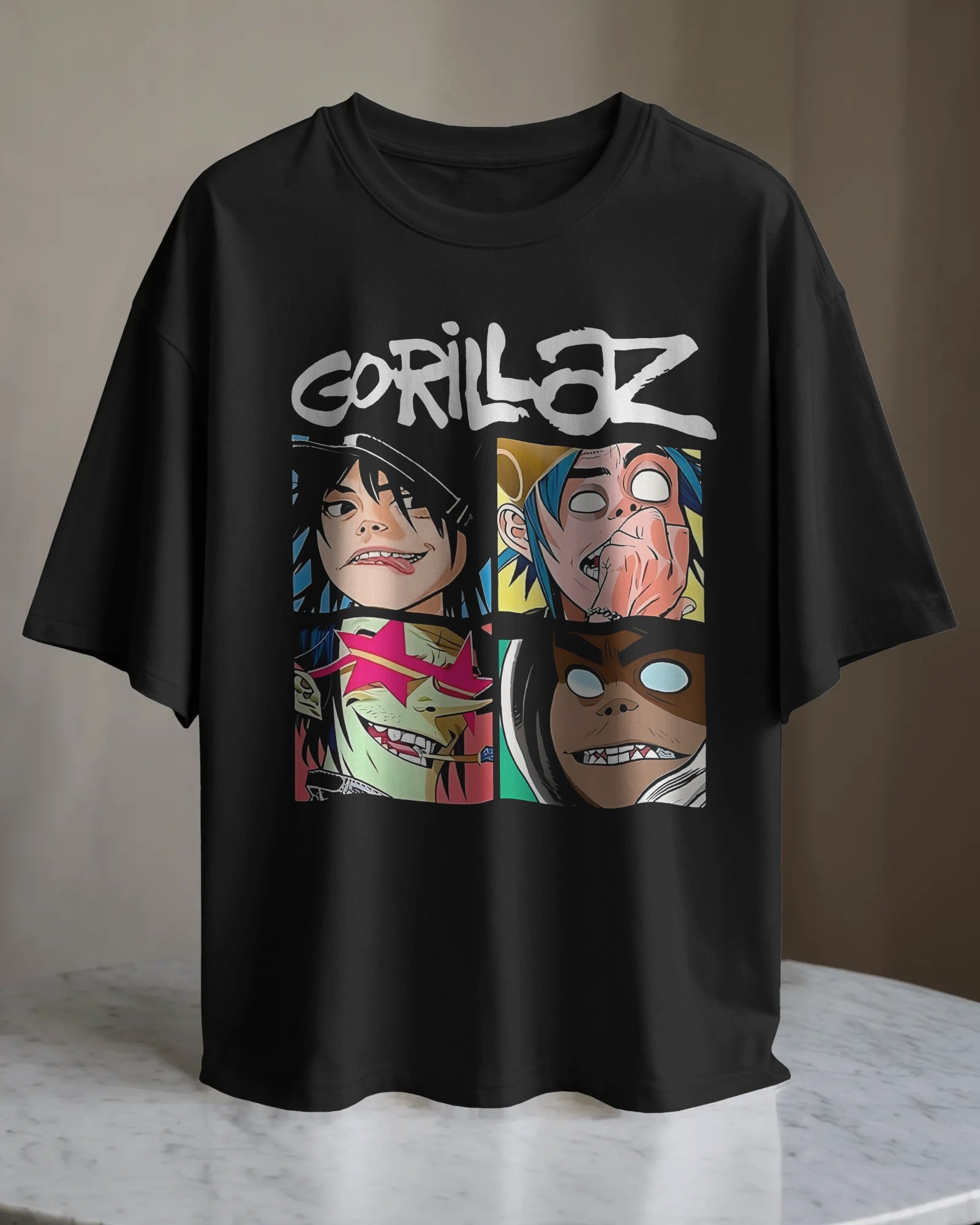 POLO OVERSIZE BANDA GORILLAZ 012 - 1