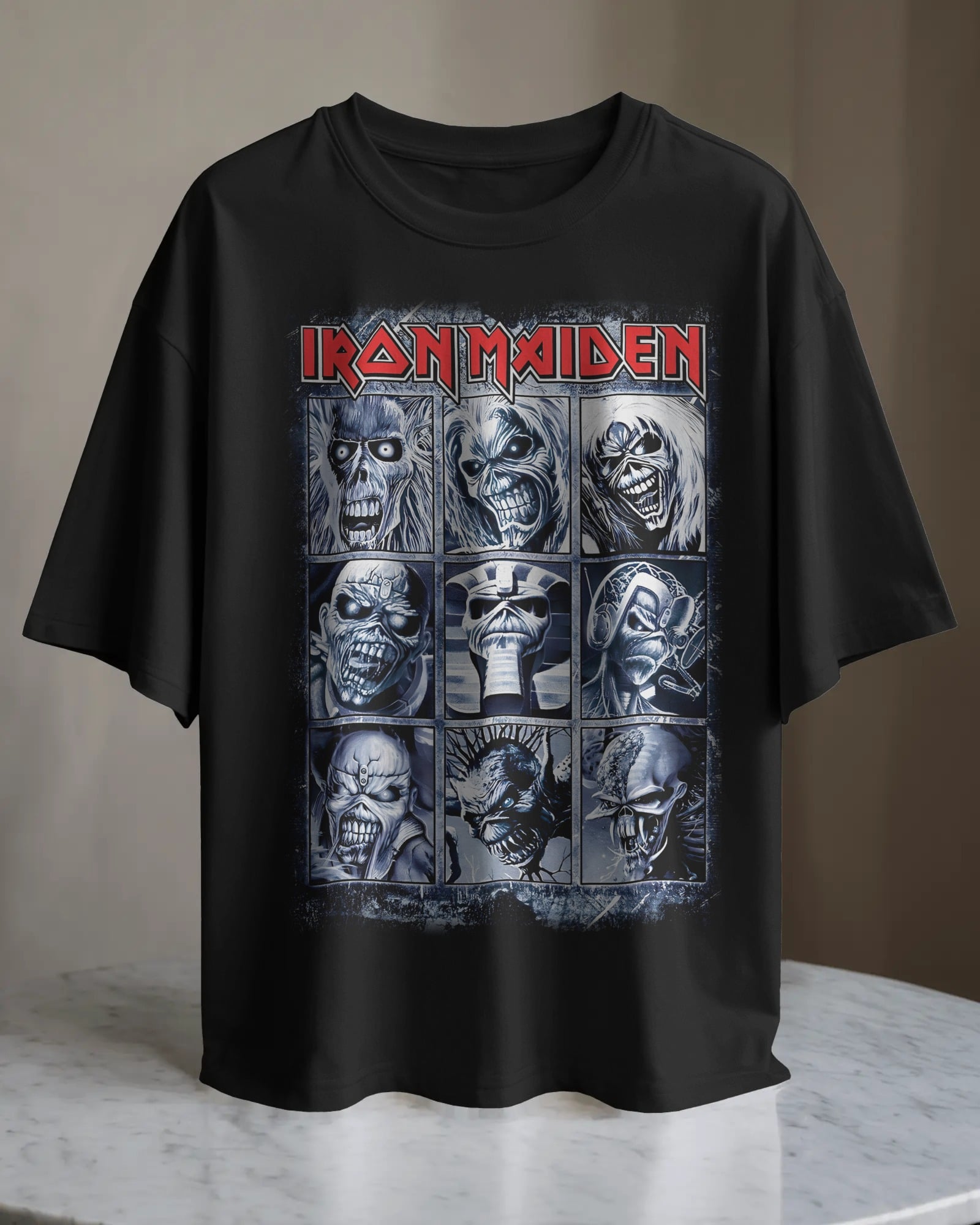POLO OVERSIZE BANDA HEAVY METAL IRON MAIDEN 014 - 1