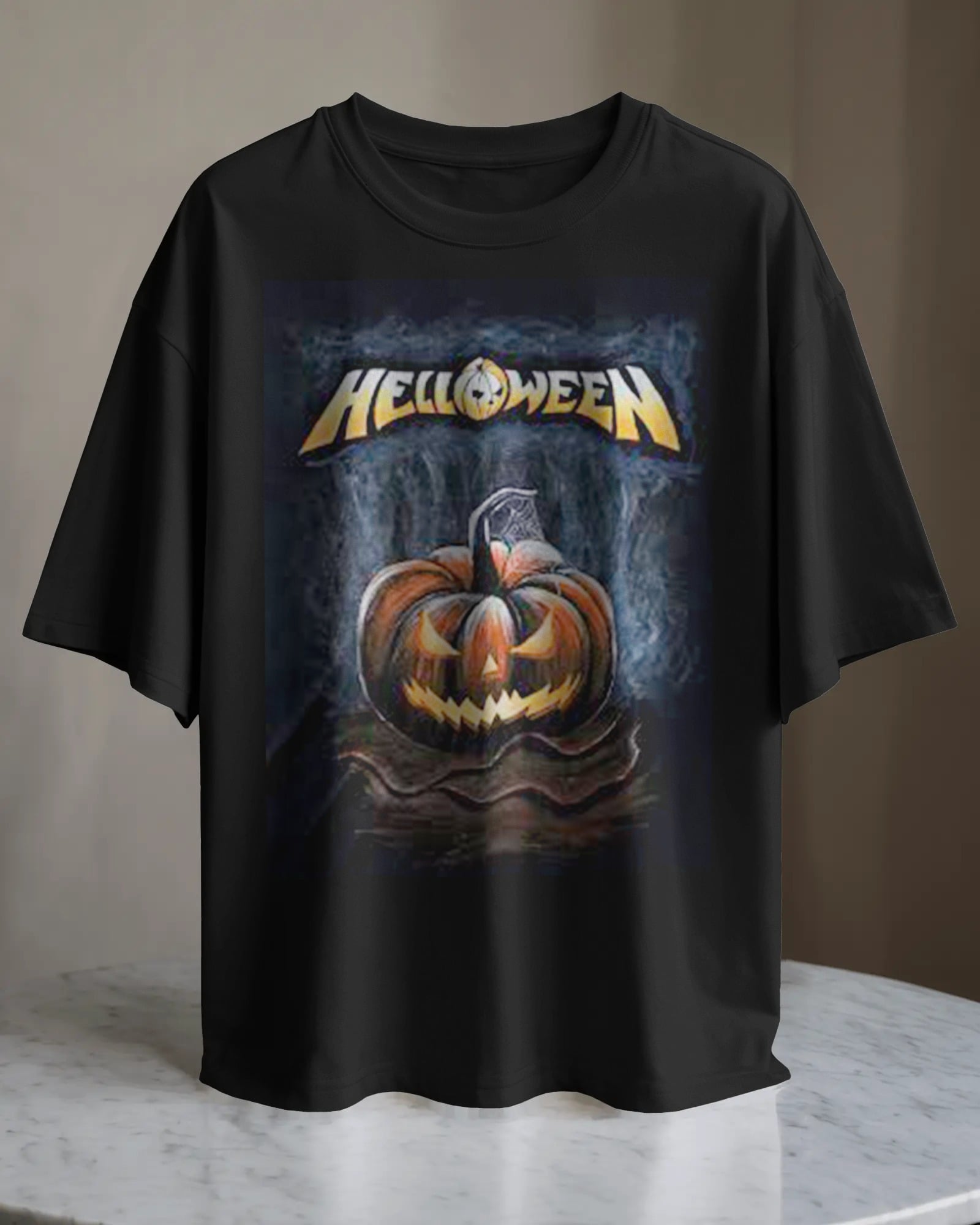 POLO OVERSIZE BANDA METAL HELLOWEEN 011 - 1