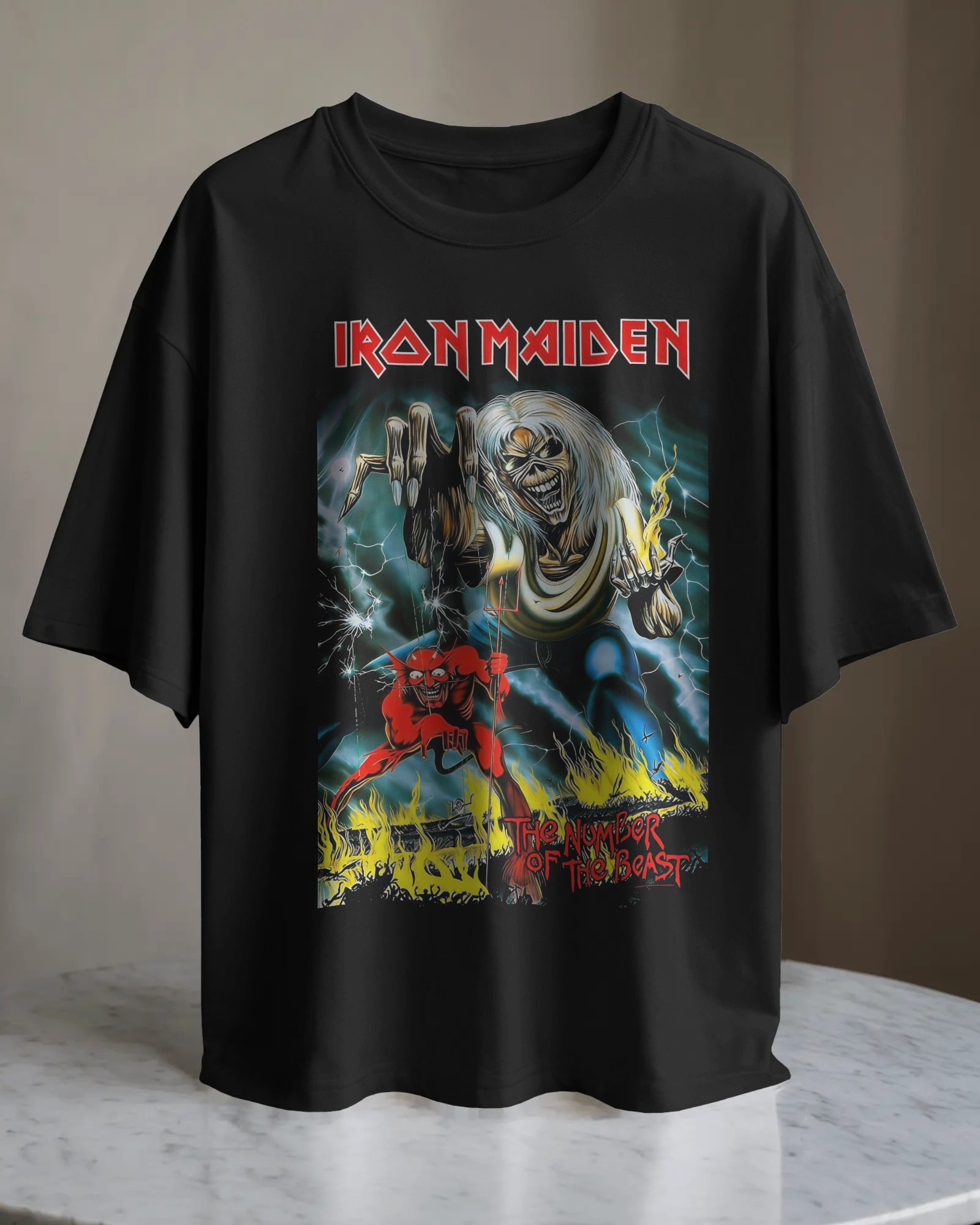 POLO OVERSIZE BANDA HEAVY METAL IRON MAIDEN 012 - 1