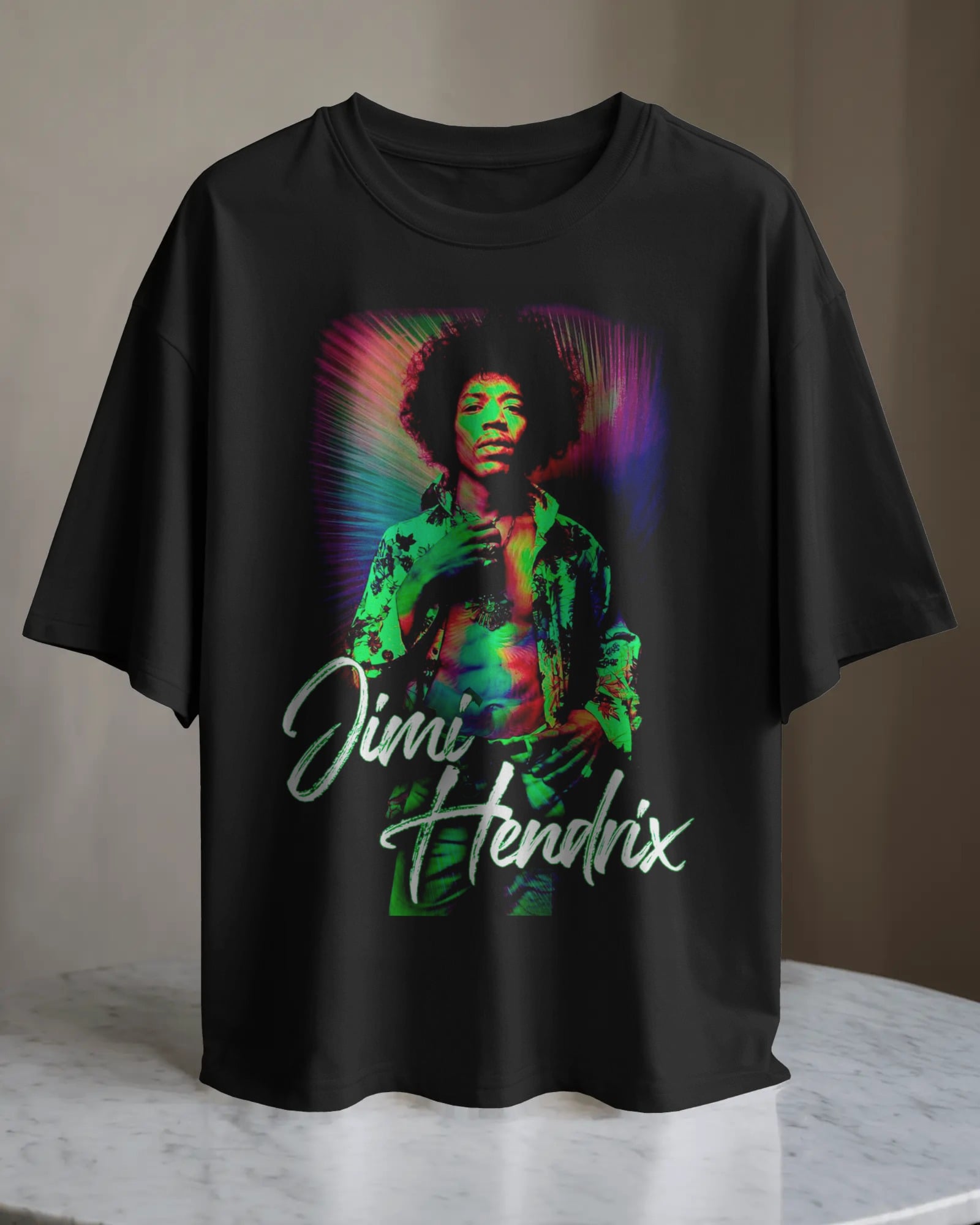 POLO OVERSIZE CANTANTE JIMI HENDRIX 016 - 1