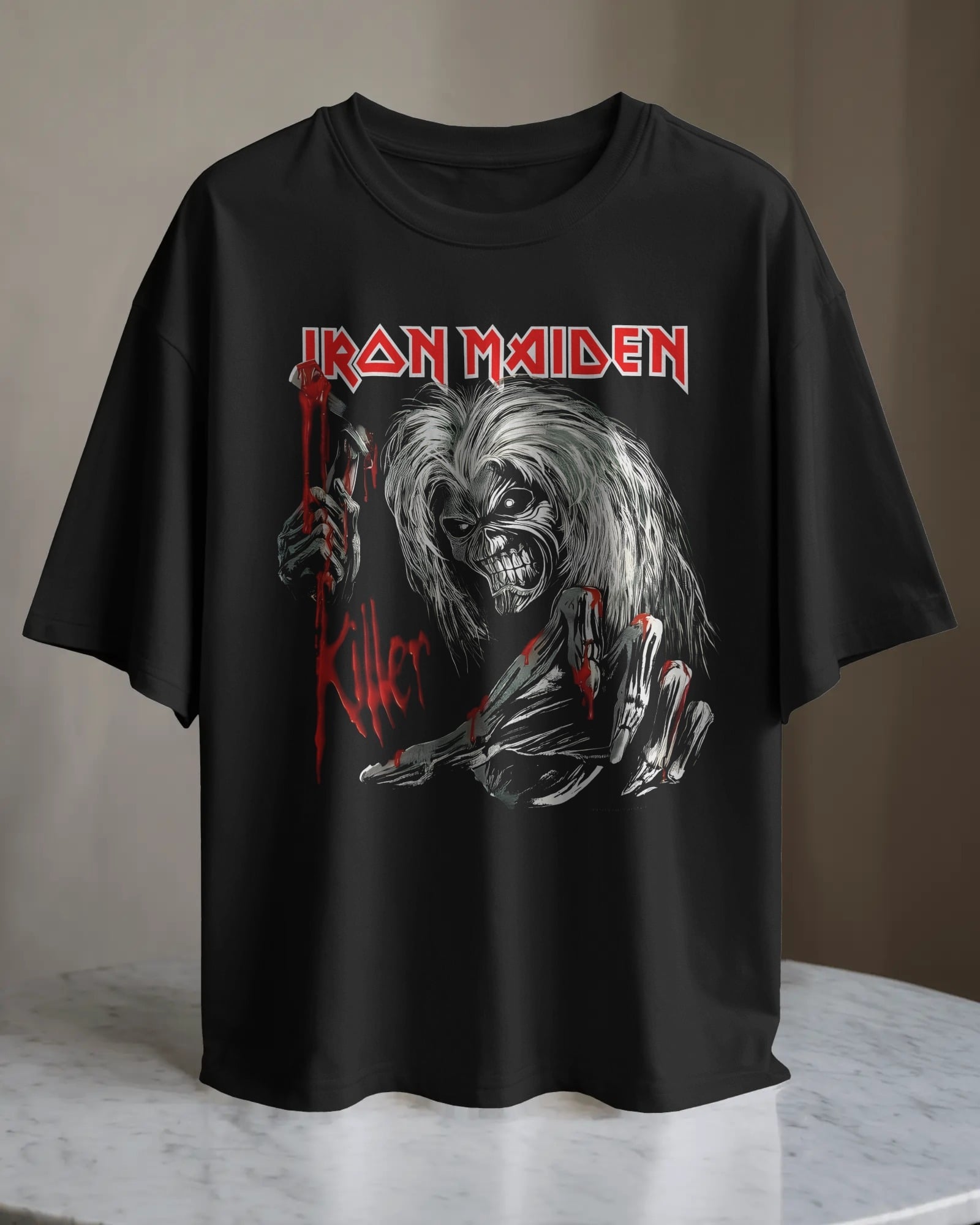 POLO OVERSIZE BANDA HEAVY METAL IRON MAIDEN 015 - 1