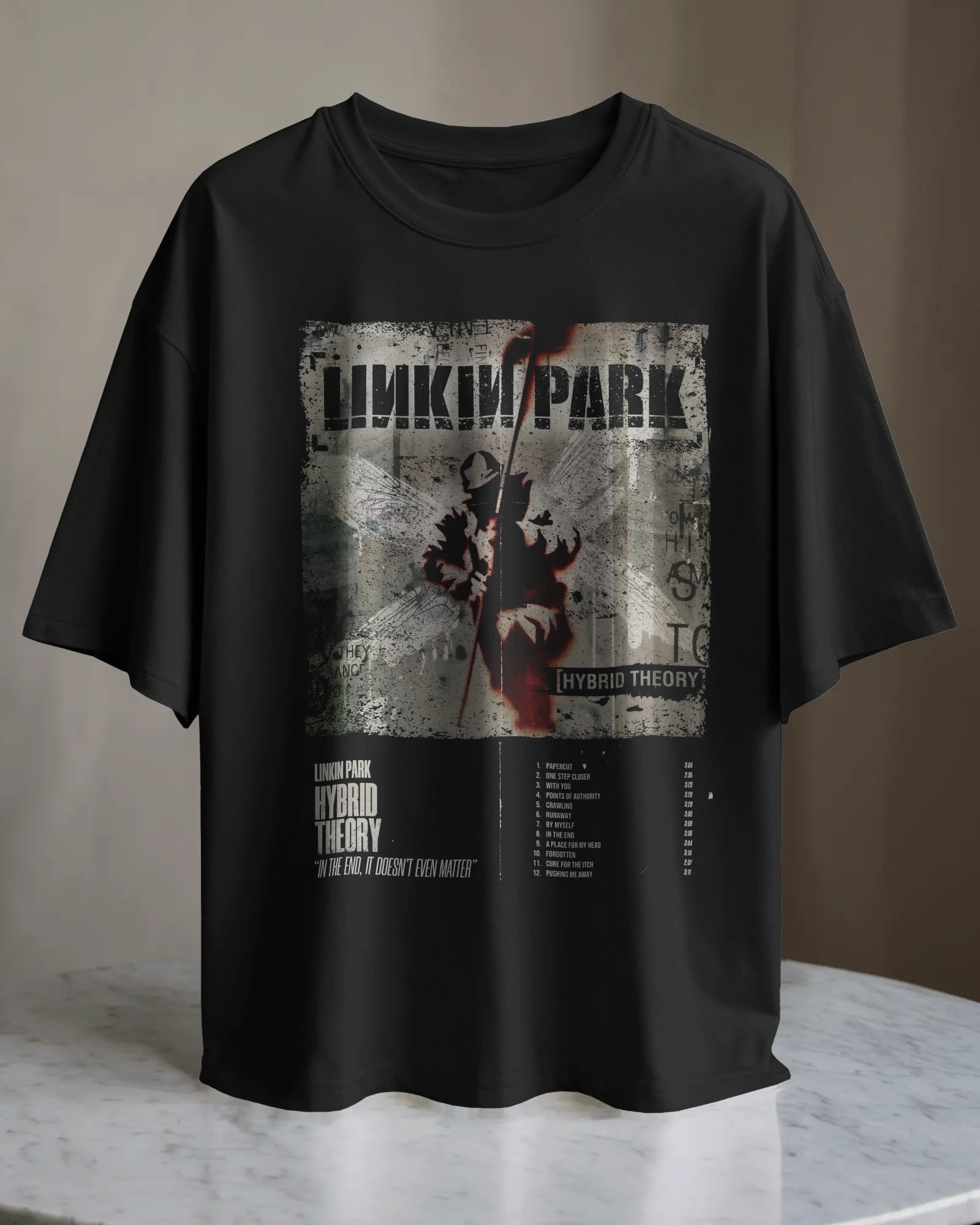 POLO OVERSIZE BANDA DE ROCK LINKIN PARK 016 - 1