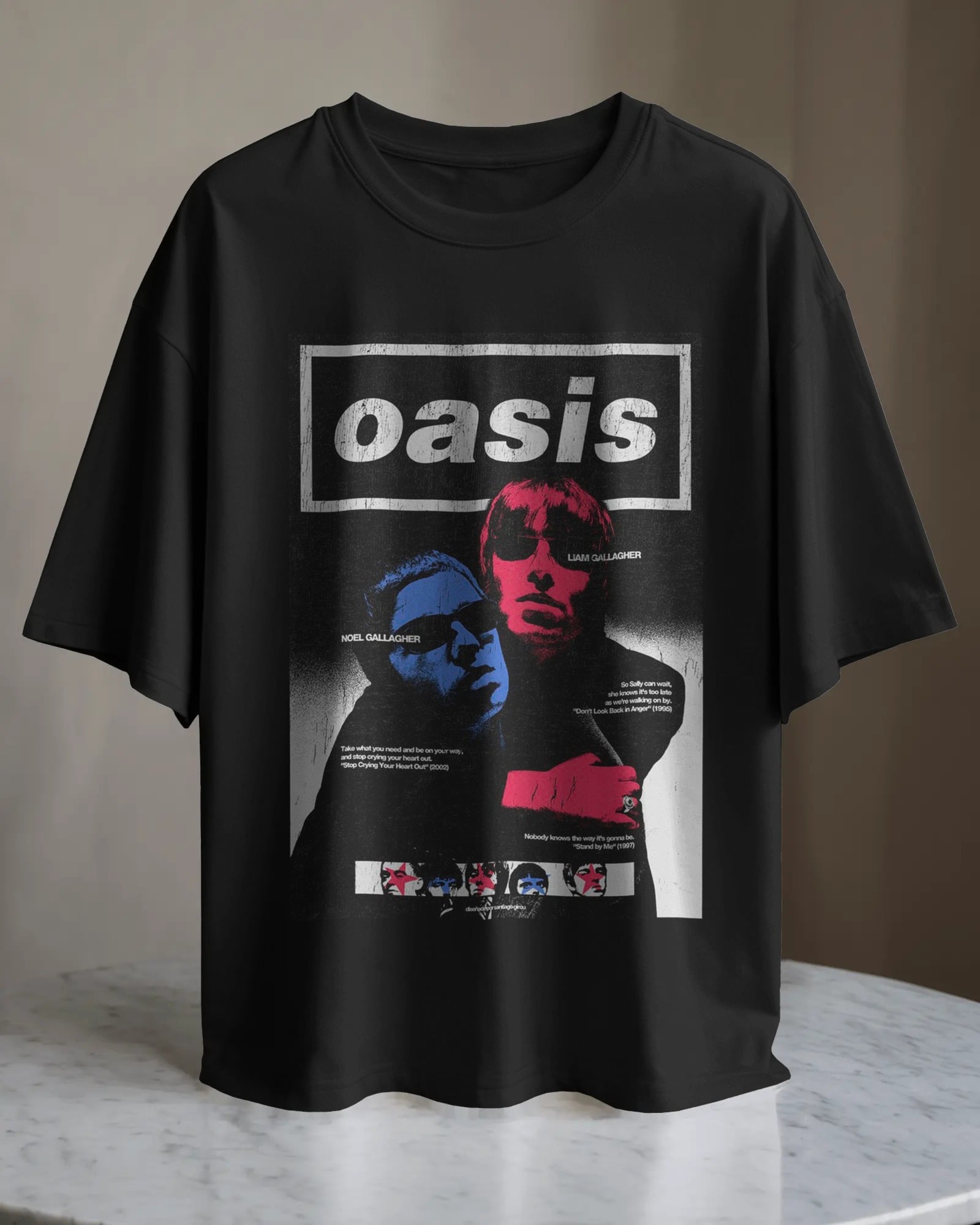 POLO OVERSIZE BANDA DE ROCK OASIS   012 - 1