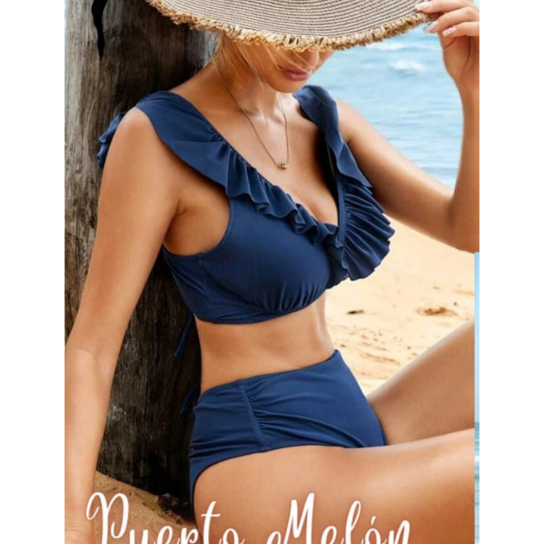 PUERTO MELÓN | BIKINI TIRO ALTO CON COPA Y FORRO - EL TONO PODRÍA VARIAR - 1