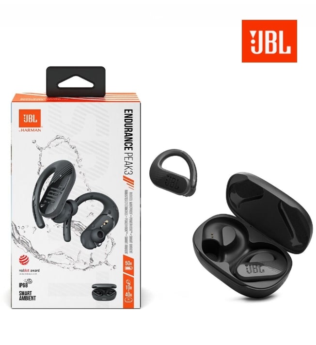 AUDÍFONO JBL ENDURANCE PEAK 3 WIRELESS IP68 – NEGRO - 1