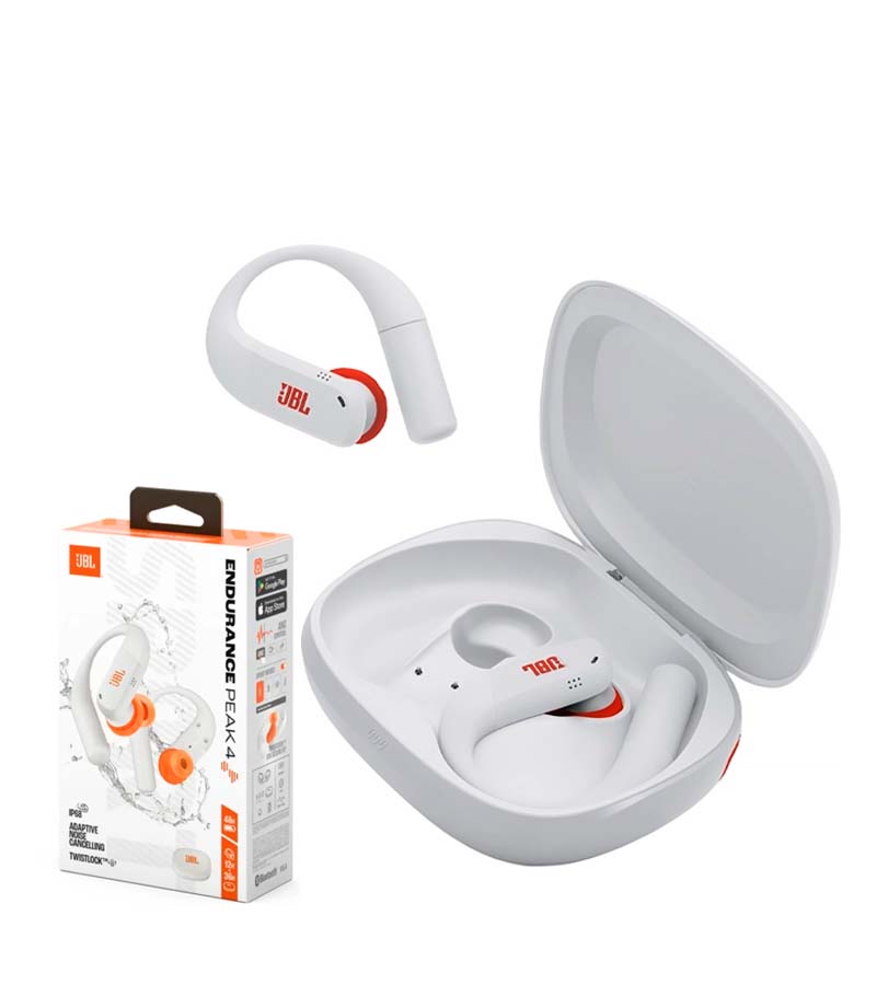 AUDIFONO JBL ENDURANCE PEAK 4 BLUETOOTH 48HRS IP68 – BLANCO - 1
