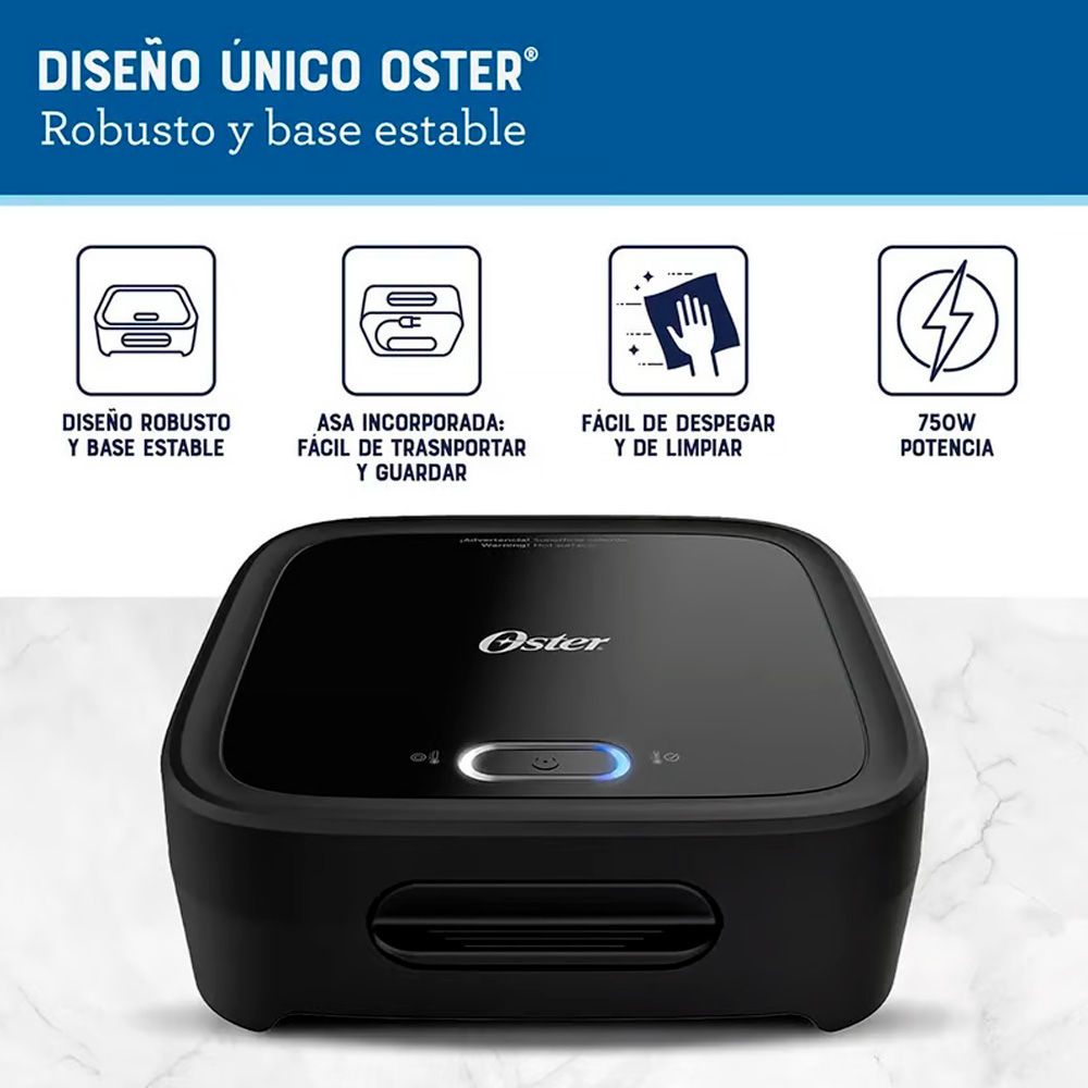 SANDWICHERA OSTER CKSTSM400-053 PLATOS HONDOS CKSTSM400 NEGRO - 4