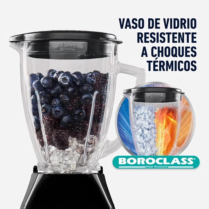 LICUADORA OSTER BLSTKAG-BPB-053 BLSTKAGBPB VASO VIDRIO NEGRO - 3