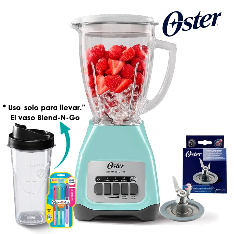 LICUADORA OSTER BLSTKAGVPB 2 VELOCIDADES MAS PULSO - 2
