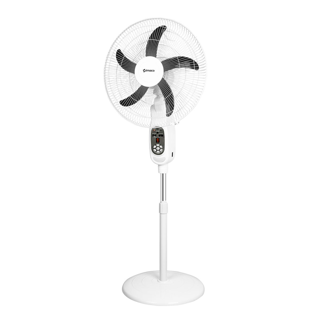 VENTILADOR DE PEDESTAL IMACO 16 PULGADAS RECARGABLE CON CONTROL - 1