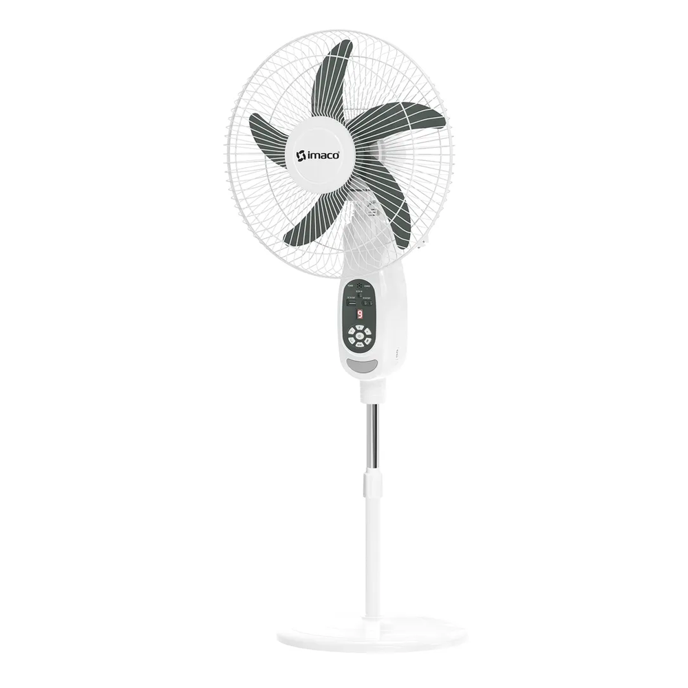 VENTILADOR DE PEDESTAL IMACO 16 PULGADAS RECARGABLE CON CONTROL - 2