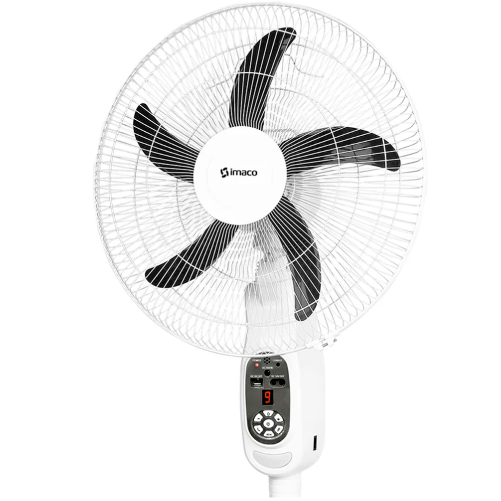 VENTILADOR DE PEDESTAL IMACO 16 PULGADAS RECARGABLE CON CONTROL - 4