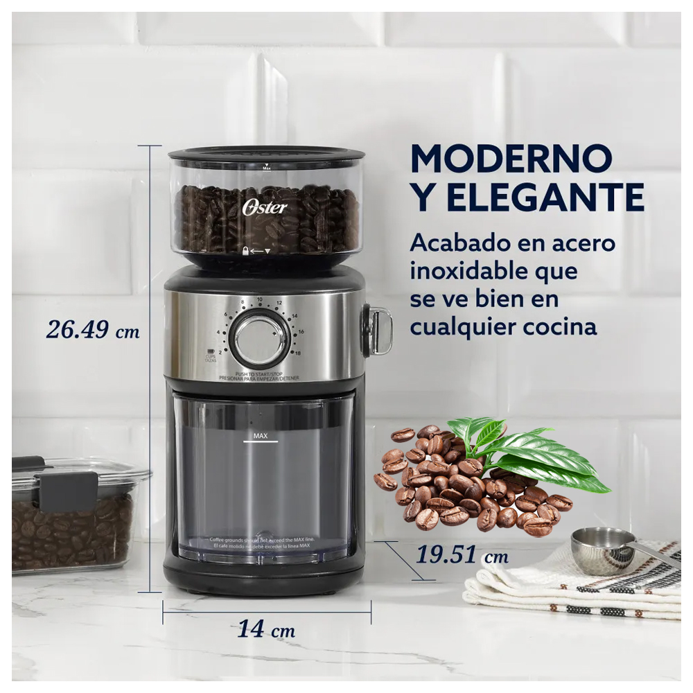 MOLINILLO DE CAFE OSTER 18 CONFIGURACIONES BVSTBMH24-053 - 3