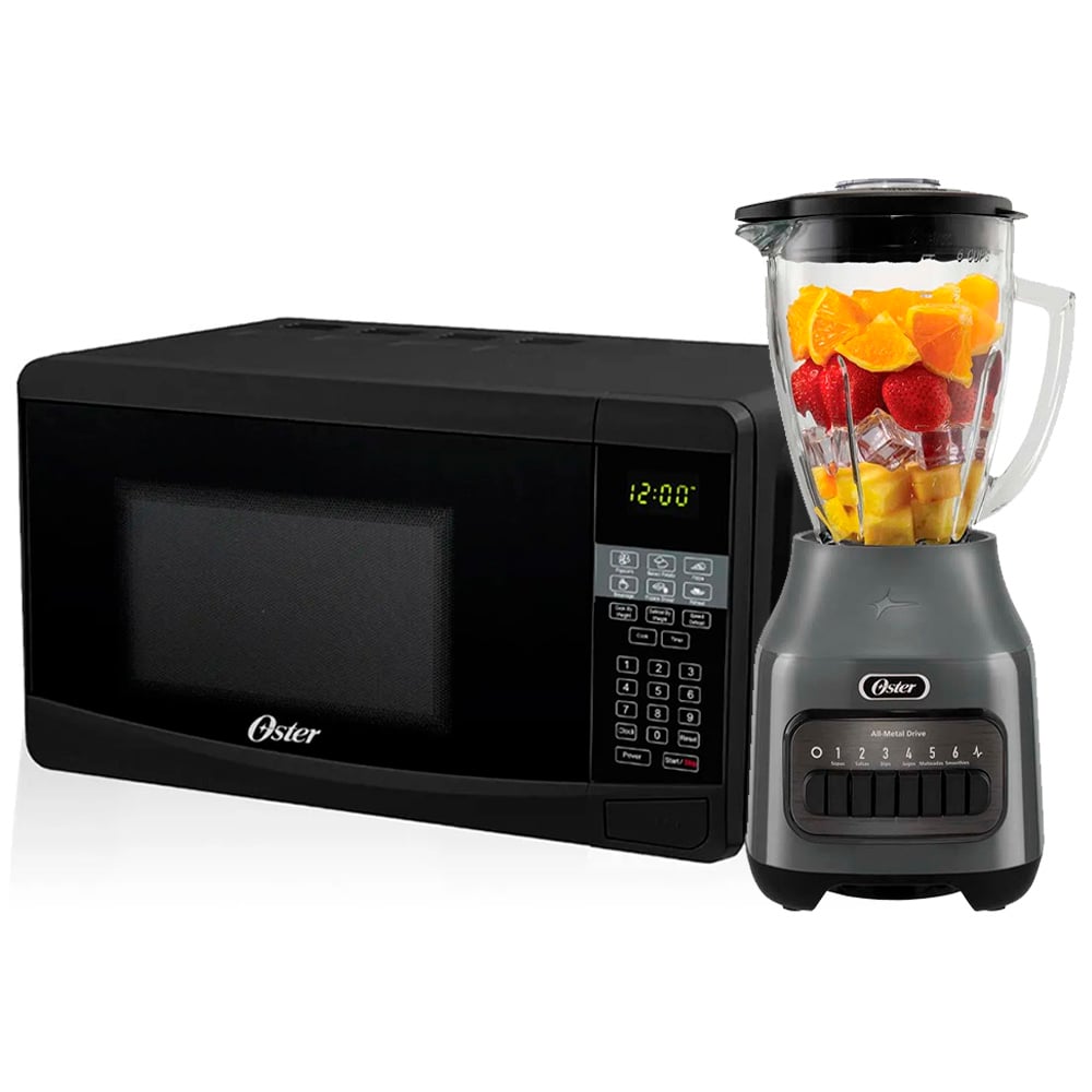 COMBO LICUADORA OSTER 1.5 LITROS BLSTPEG-GPB MÀS HORNO MICROONDAS POGKEW2702G DIGITAL 20 LITROS - 2