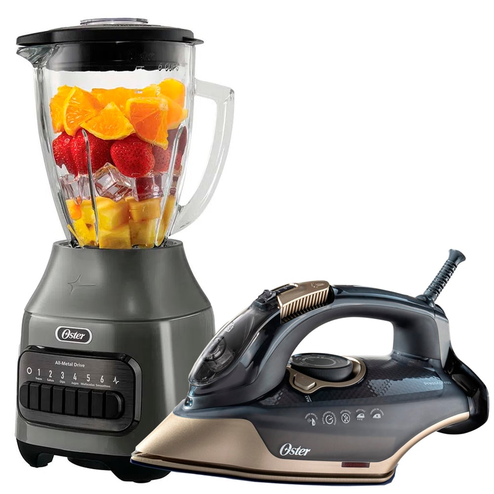 COMBO LICUADORA OSTER BLSTPEG-GPB 6 VELOCIDADES + PLANCHA SUELA DE CERÀMICA GCSTPX9000B - 2