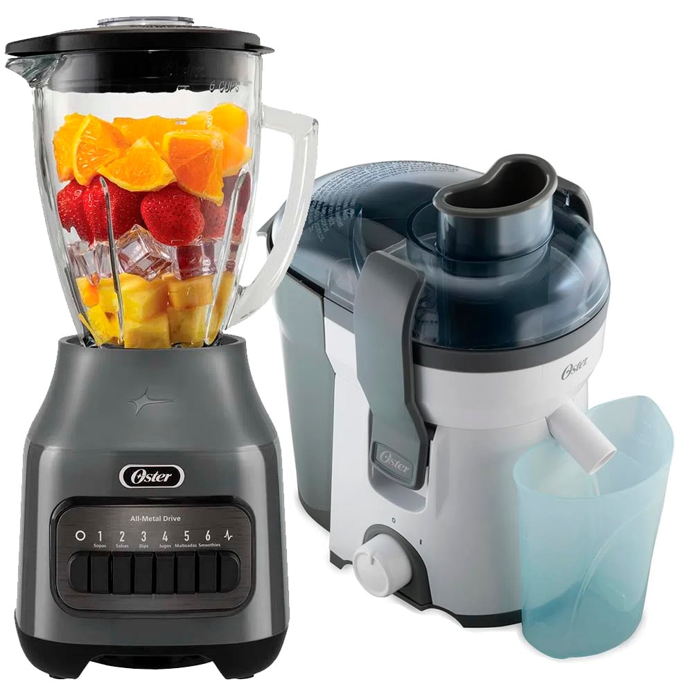 COMBO LICUADORA OSTER BLSTPEG-GPB 1.5 LITROS MÀS EXTRACTOR DE JUGOS FPSTJE316W - 1