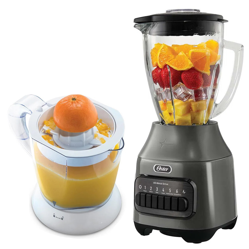 COMBO OSTER LICUADORA BLSTPEG-GPB 6 VELOCIDADES  +  EXPRIMIDOR DE CÍTRICOS FPSTJU407W - 1