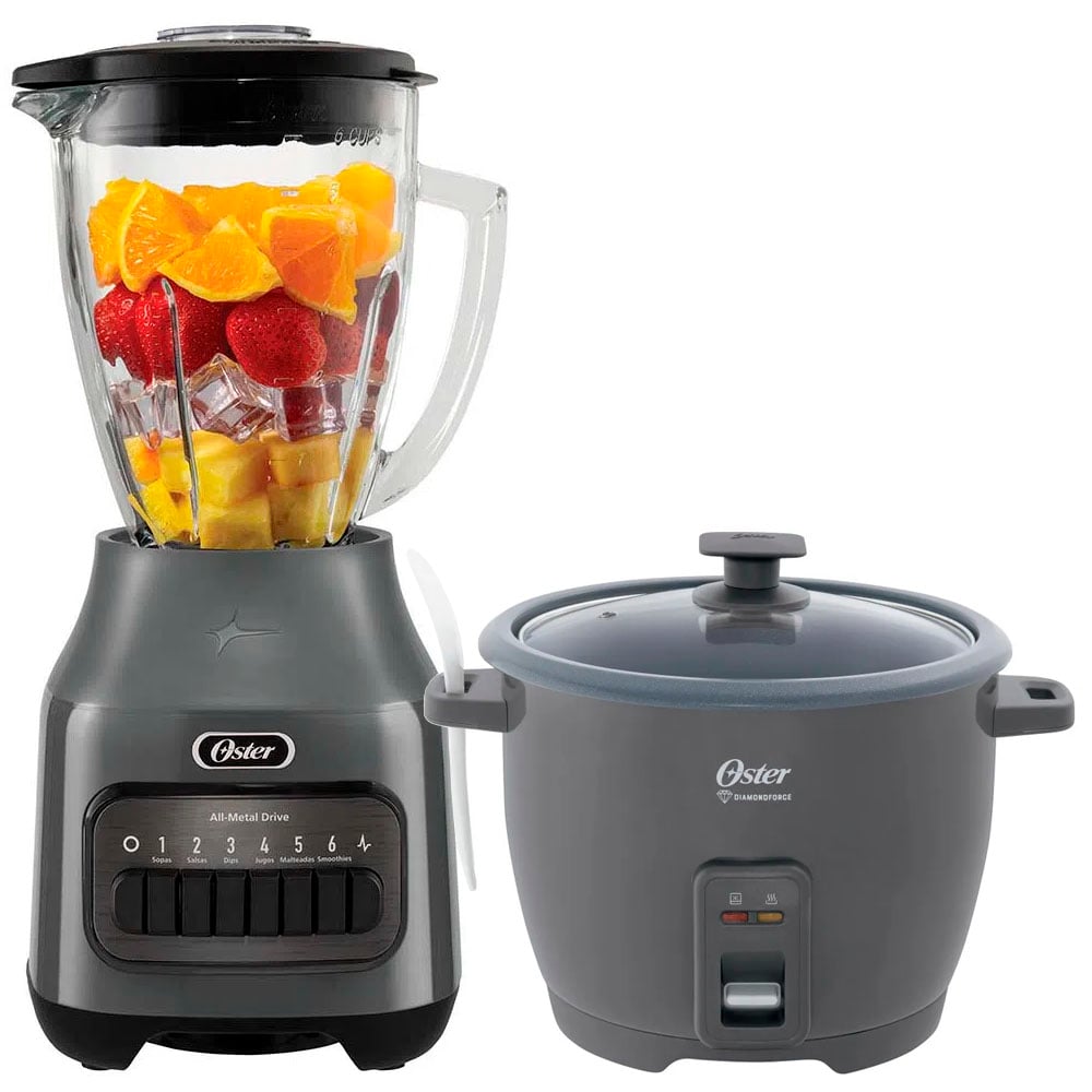 COMBO OSTER LICUADORA 1.5 LITROS BLSTPEG-GPB  +  OLLA ARROCERA DE 1.8 L CKSTRCB10DFSKE - 1