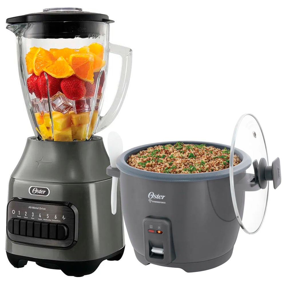 COMBO OSTER LICUADORA 1.5 LITROS BLSTPEG-GPB  +  OLLA ARROCERA DE 1.8 L CKSTRCB10DFSKE - 2