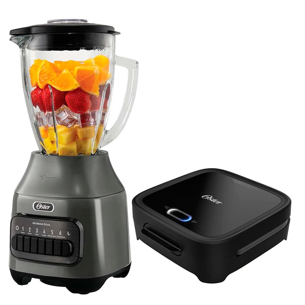 COMBO LICUADORA OSTER BLSTPEG-GPB 1.5 LITROS + SANDWICHERA PLATOS HONDOS CKSTSM400 - 1