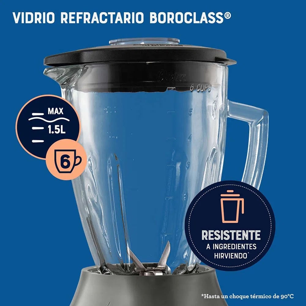 COMBO LICUADORA OSTER BLSTPEG-GPB 1.5 LITROS + SANDWICHERA PLATOS HONDOS CKSTSM400 - 4