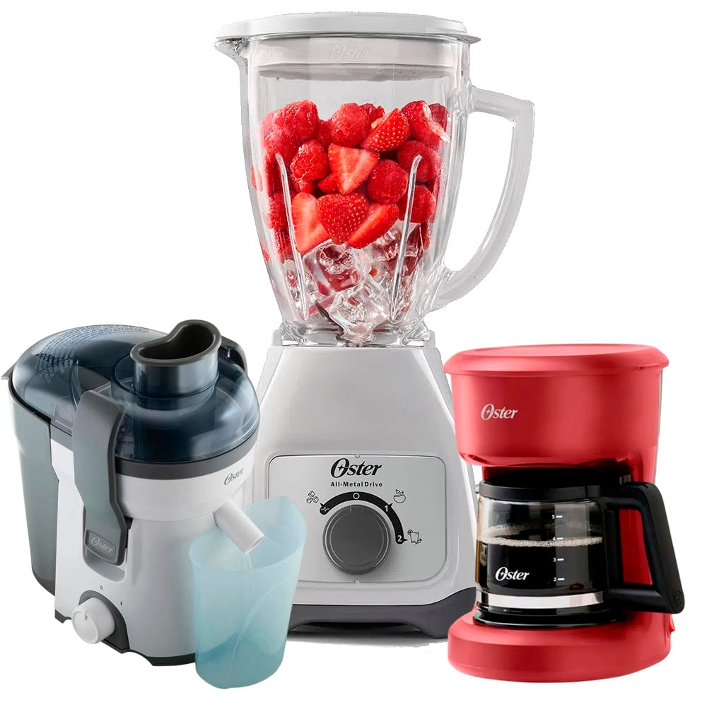 TRICOMBO OSTER LICUADORA BLSTKAG-WRD + CAFETERA CON FILTRO + EXTRACTOR - 2