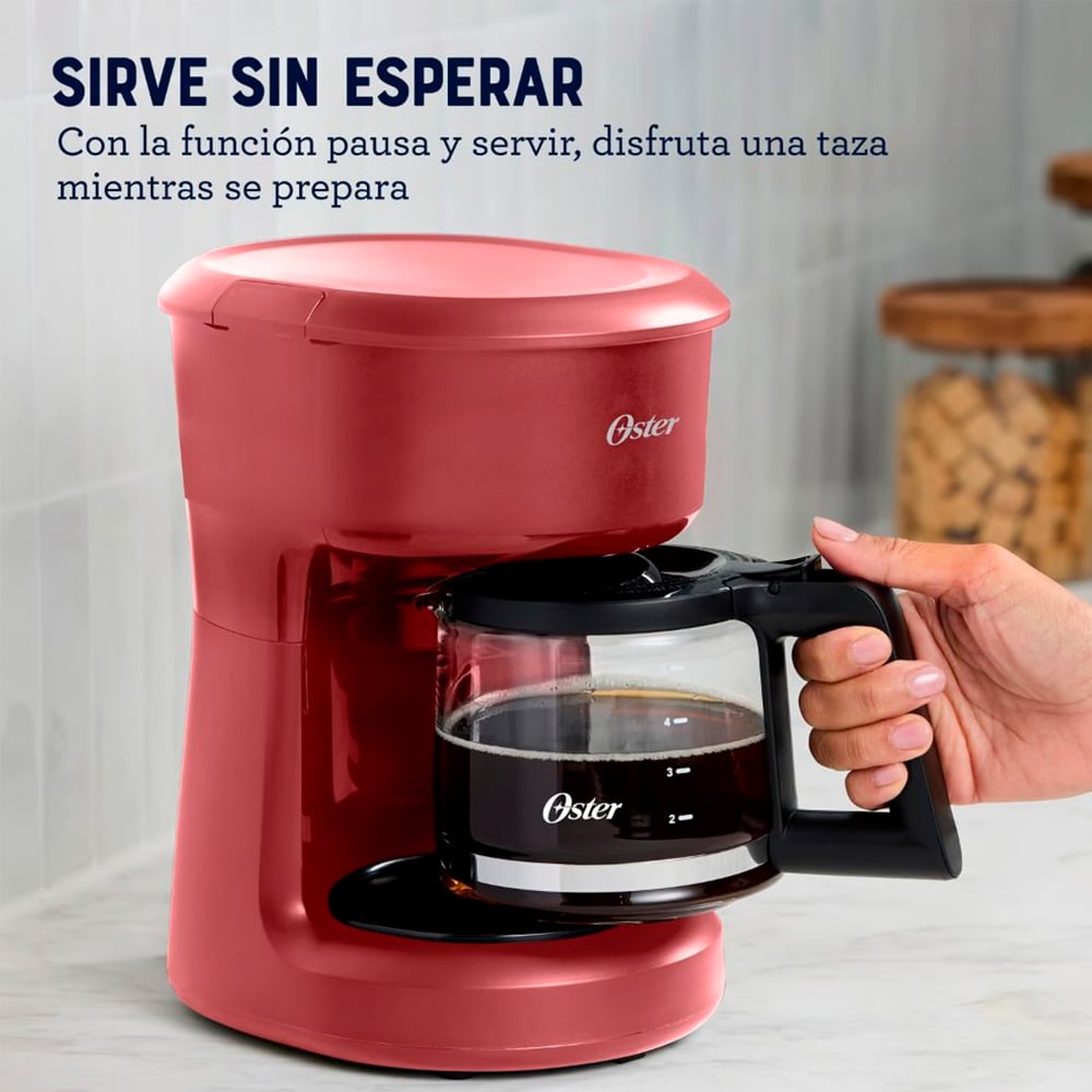 TRICOMBO OSTER LICUADORA BLSTKAG-WRD + CAFETERA CON FILTRO + EXTRACTOR - 4