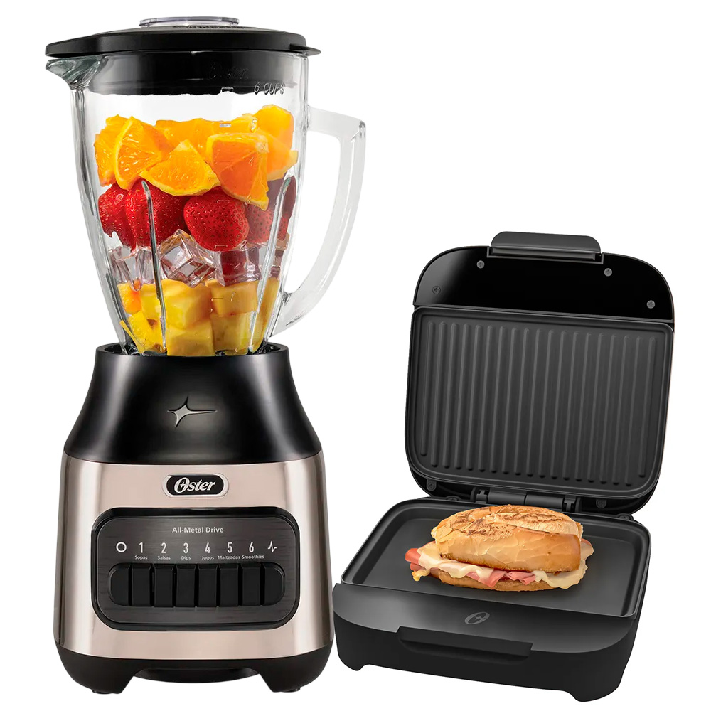 COMBO LICUADORA OSTER BLSTPEG-NPB 1.5 LITROS + SANDWICHERA PLATOS HONDOS CKSTSM400 - 2