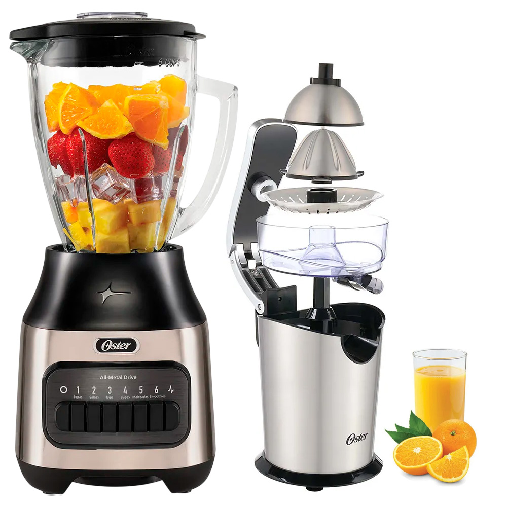COMBO LICUADORA OSTER BLSTPEG-NPB  + EXPRIMIDOR DE CÍTRICOS OSTER FPSTJU4200 - 1
