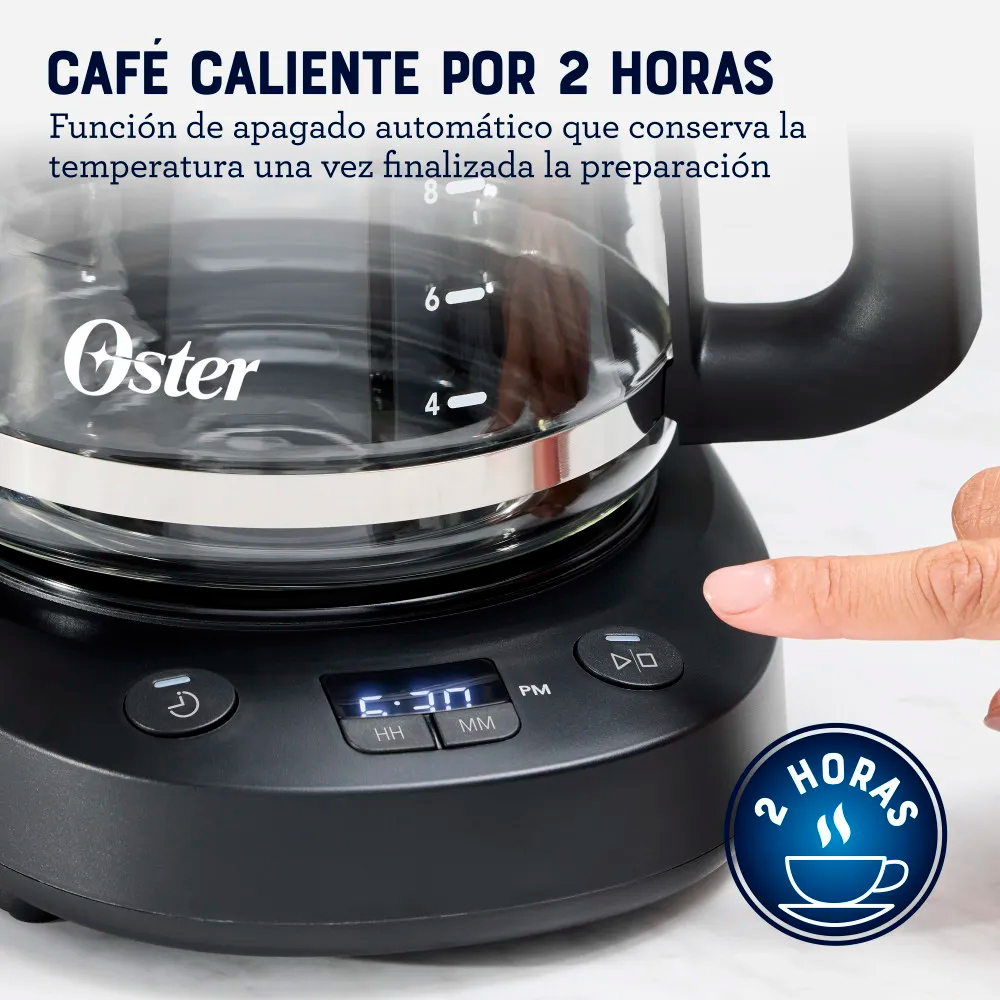 CAFETERA OSTER PROGRAMABLE DE 12 TZA  BVSTDCP121B + MOLINILLO DE CAFÈ AUTOMÀTICO - 3
