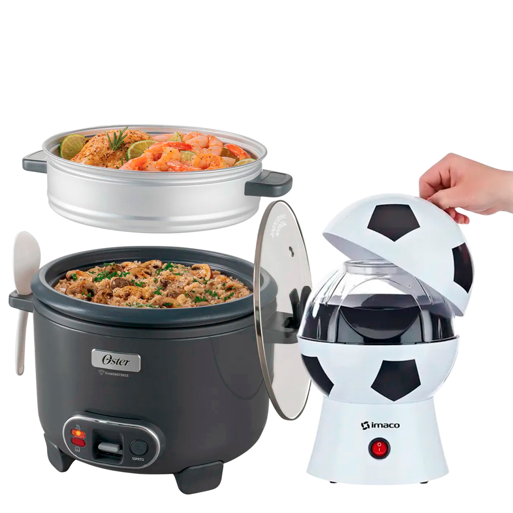 COMBO OLLA ARROCERA OSTER CKSTRC12DFSKE + MÁQUINA DE POP CORN IMACO - 2
