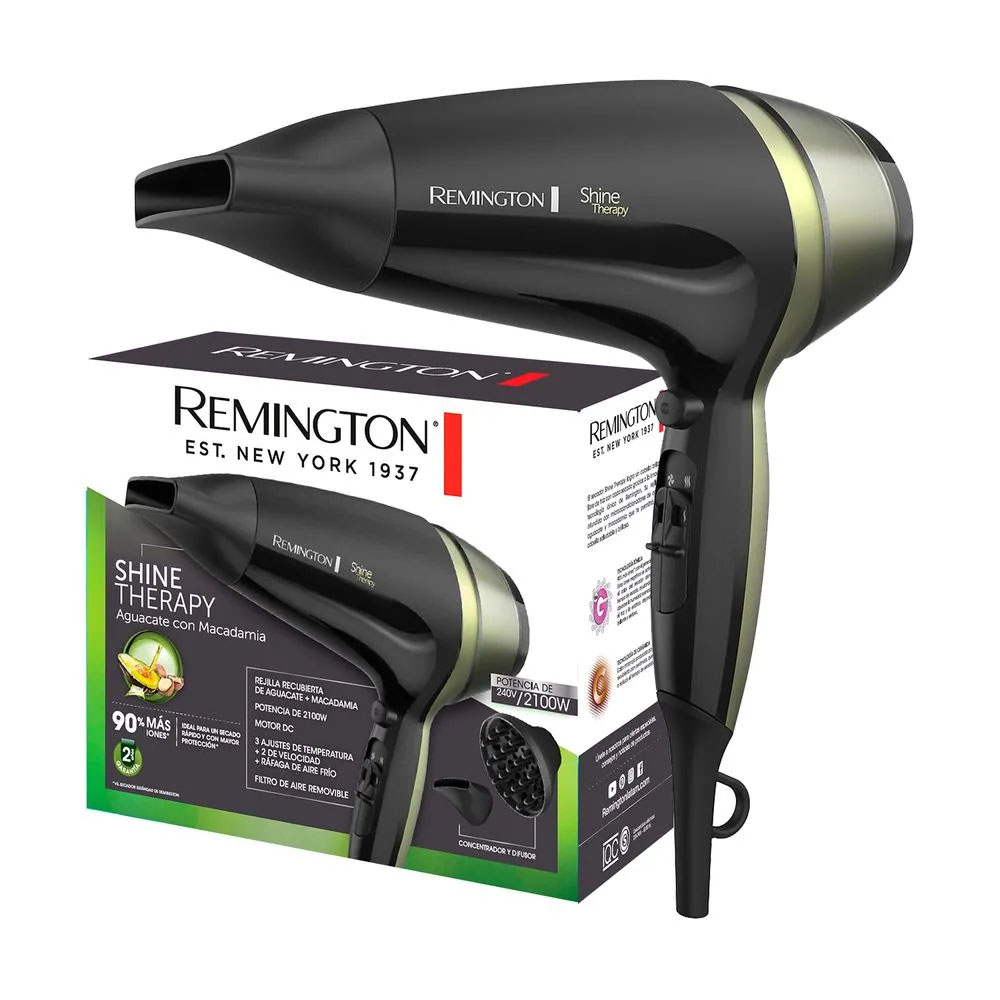 SECADORA CABELLO D13A REMINGTON SHINE THERAPY - 4