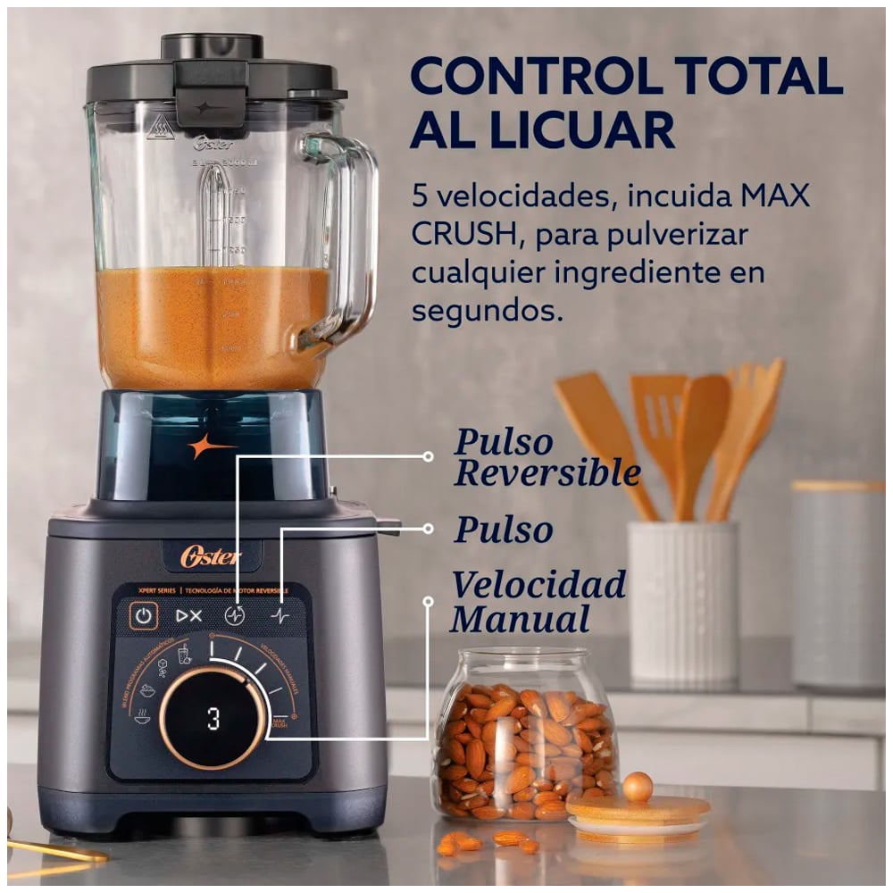 LICUADORA PROFESIONAL BLSTXT-XG TITAN OSTER 4 PROGRAMAS 5 VELOCIDADES - 2